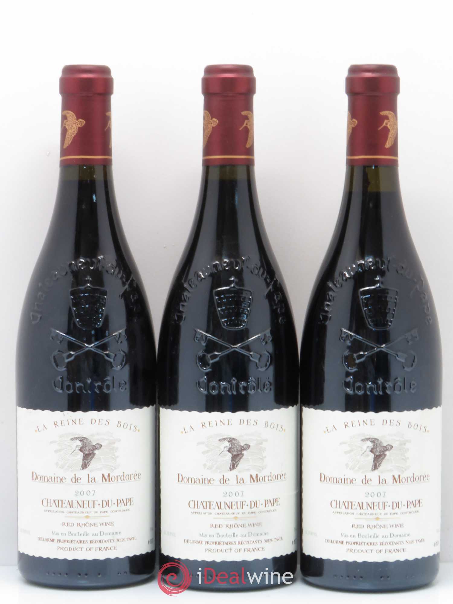 Châteauneuf-du-Pape  Cuvée de la Reine des Bois La Mordorée (Domaine de) 2007 - Lot de 6 bouteilles - 2