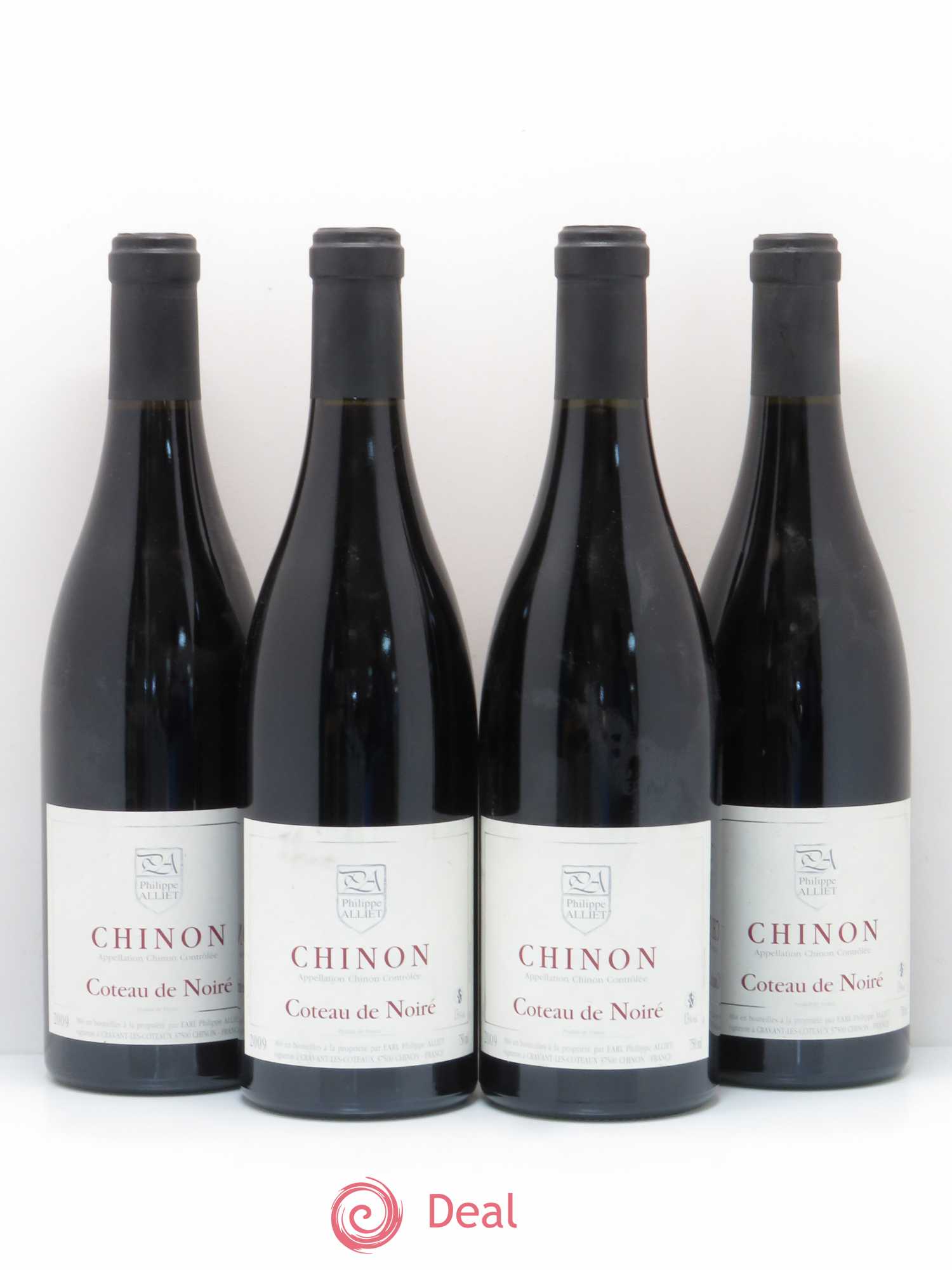 Chinon Coteau de Noiré Philippe Alliet 2009 - Lot de 4 bouteilles - 0