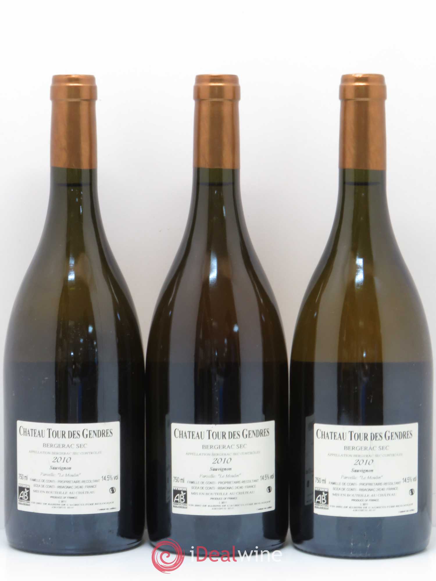 Bergerac Château Tour des Gendres Anthologia Famille de Conti 2010 - Lot de 3 bouteilles - 1
