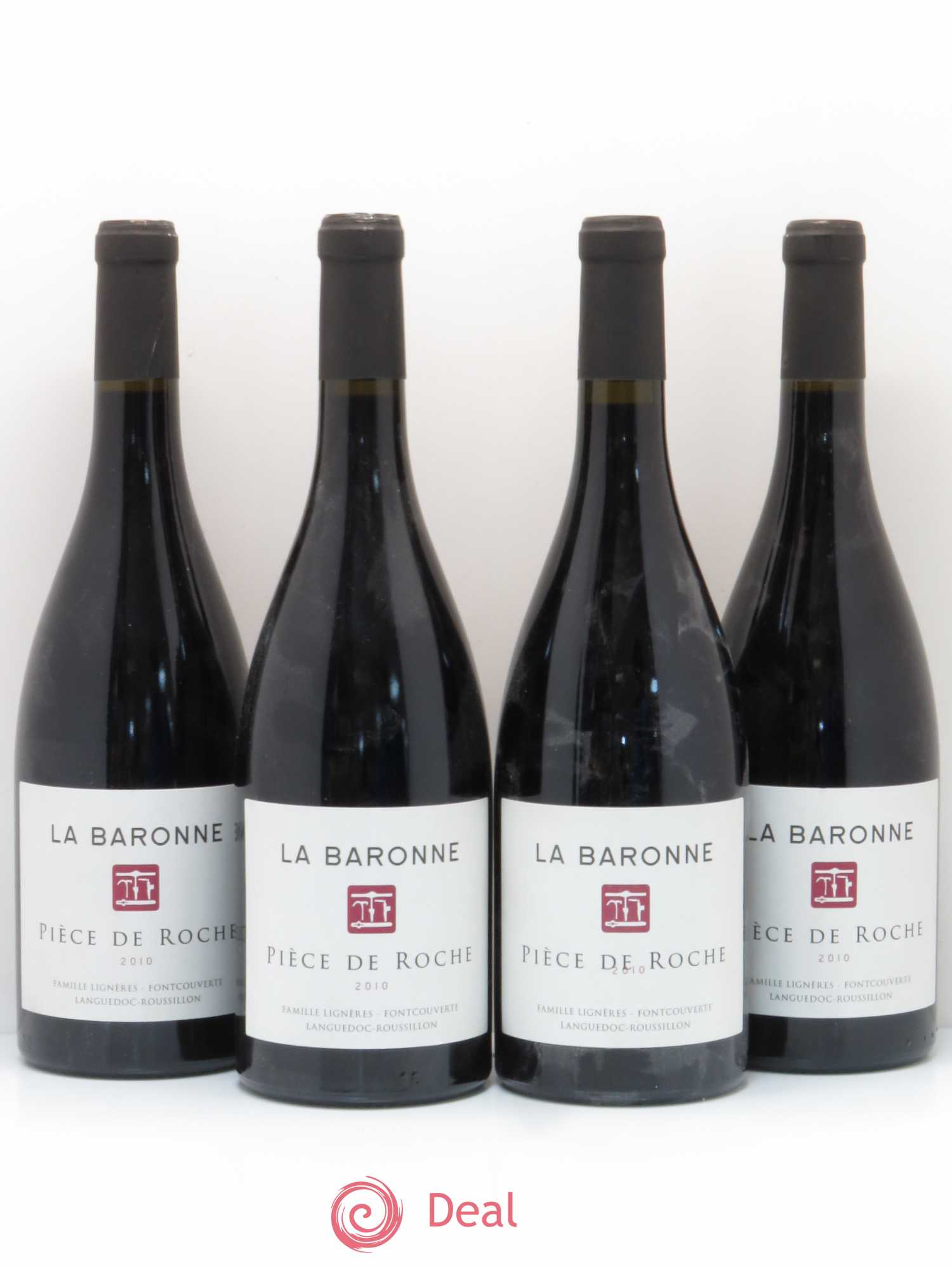 Languedoc Piece de Roche Pays de Hauterive Chateau La Baronne 2010 - Posten von 4 Flaschen - 0
