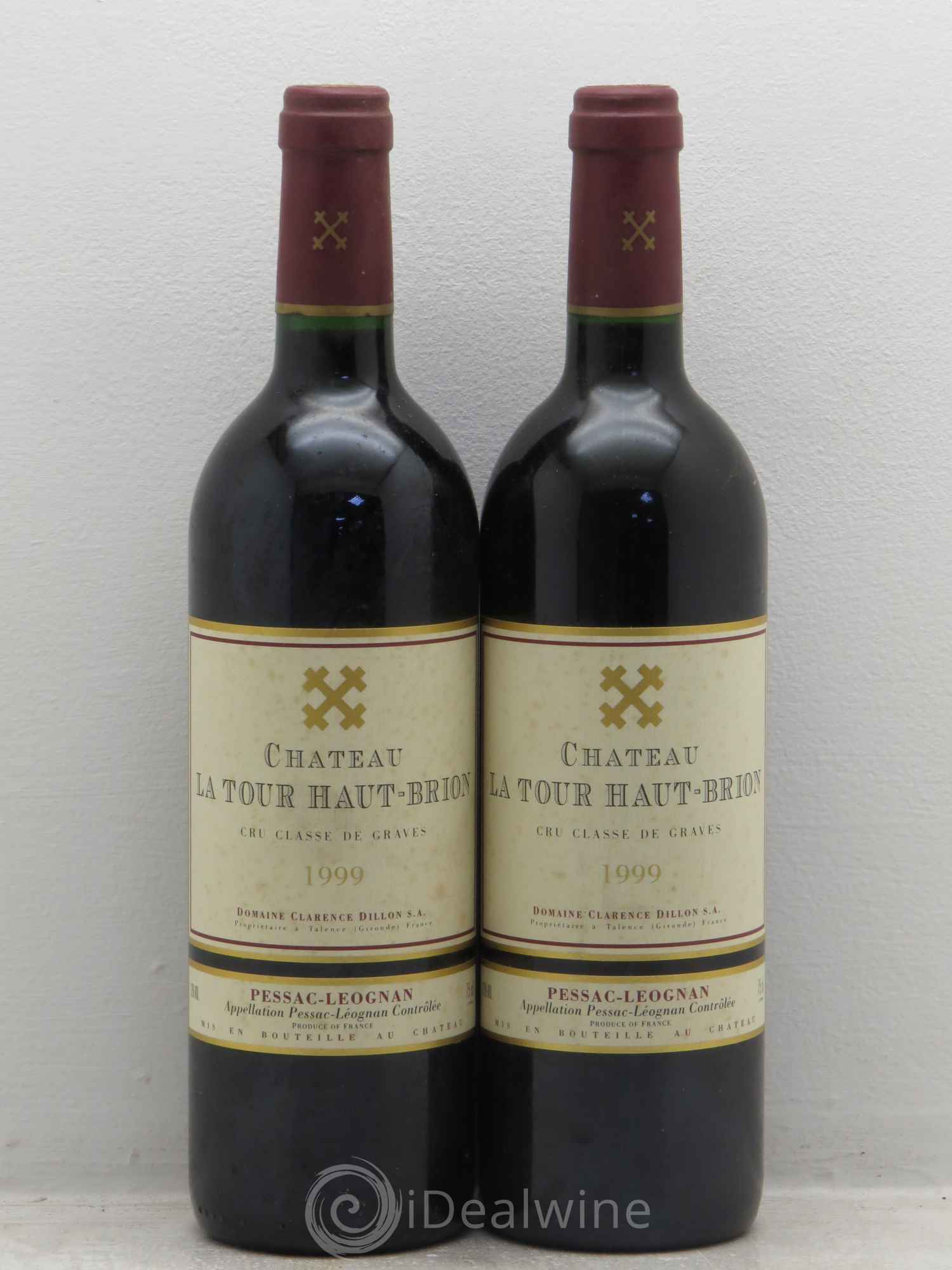 Château la Tour Haut-Brion Cru Classé de Graves 1999 - Lot de 2 bouteilles - 0