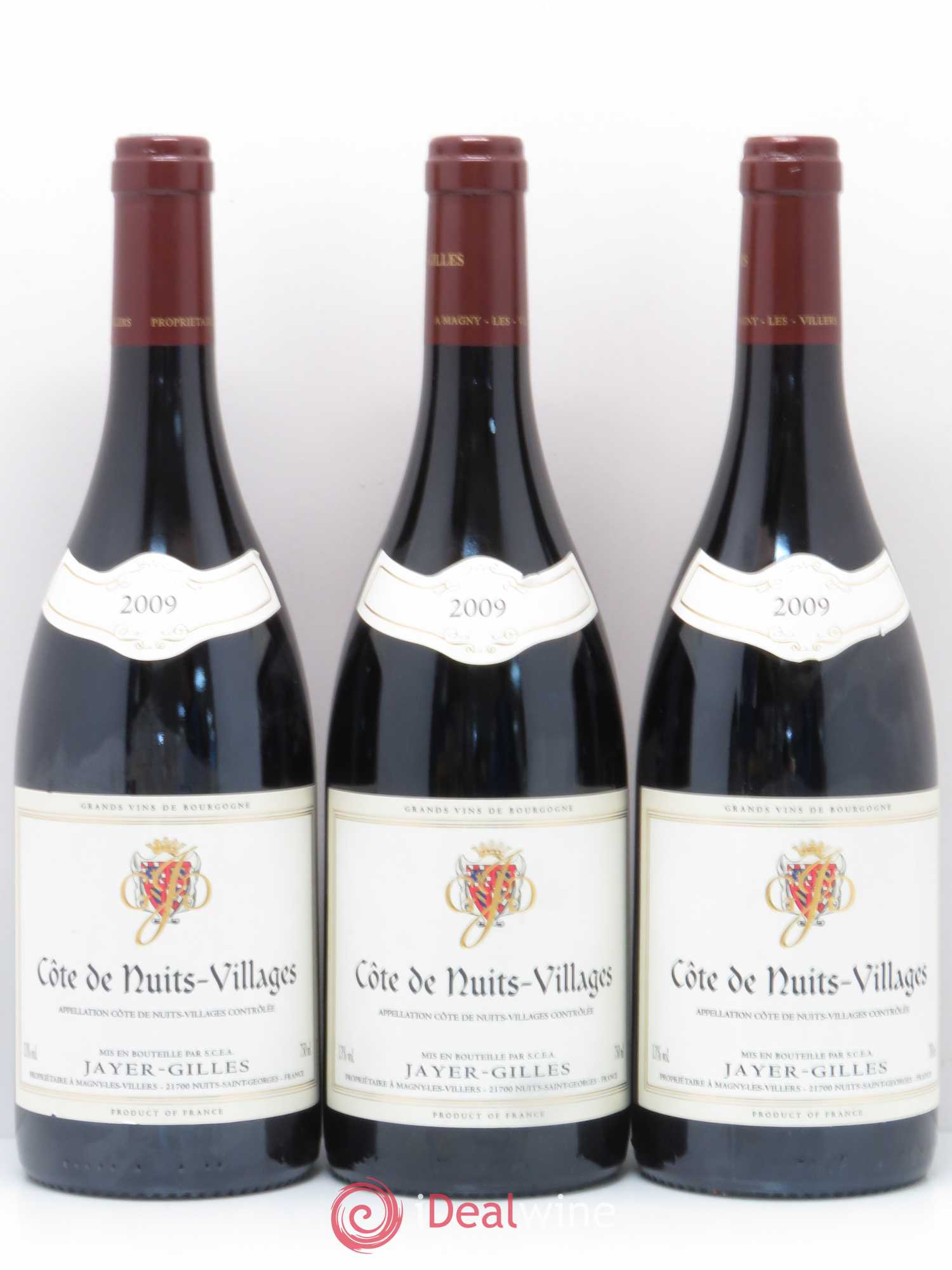 Côte de Nuits-Villages Hoffmann-Jayer (anciennement Jayer-Gilles) 2009 - Lot de 3 bouteilles - 0