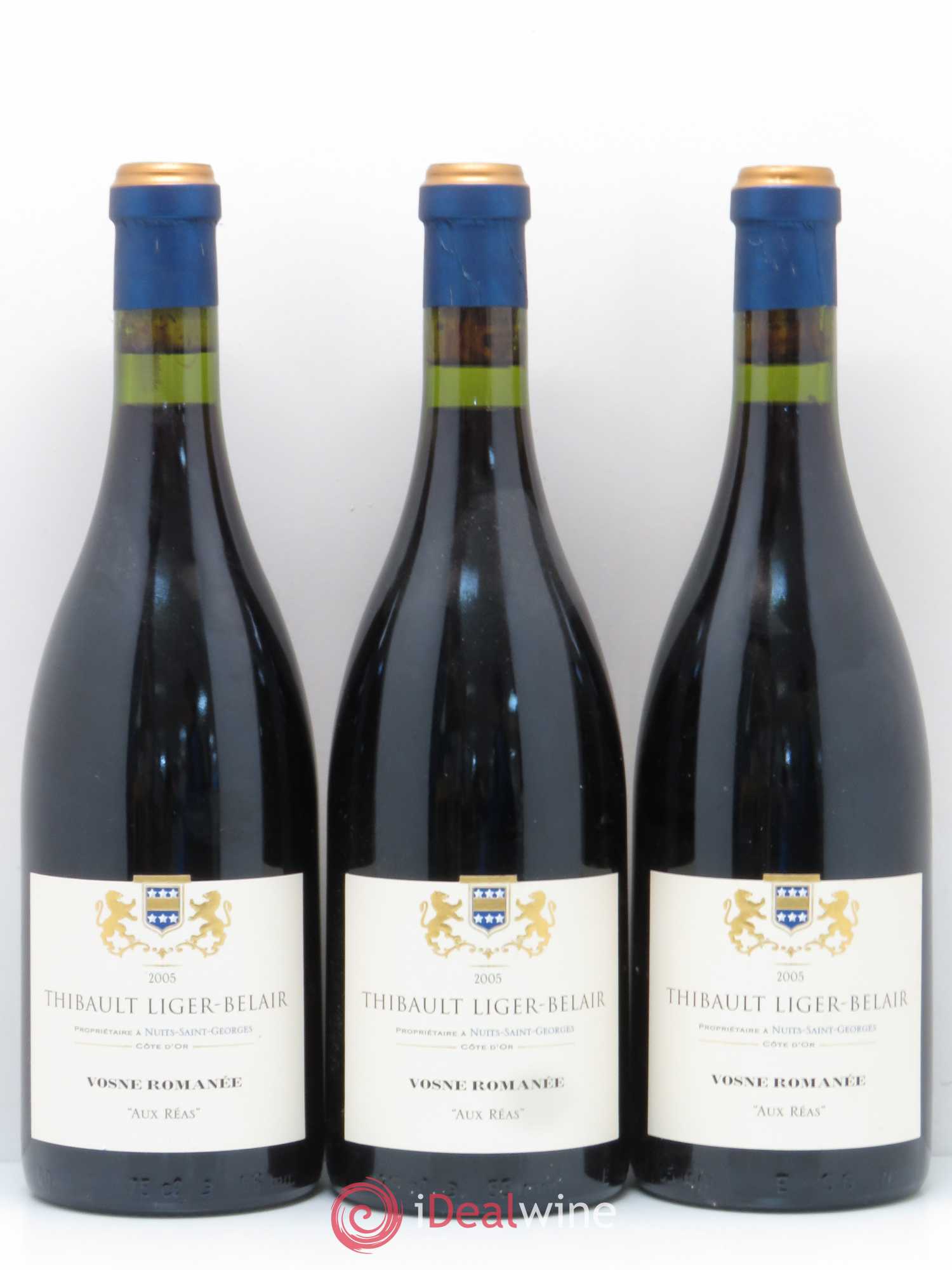 Vosne-Romanée Aux Réas Thibault Liger-Belair 2005 - Lot de 3 bouteilles - 0