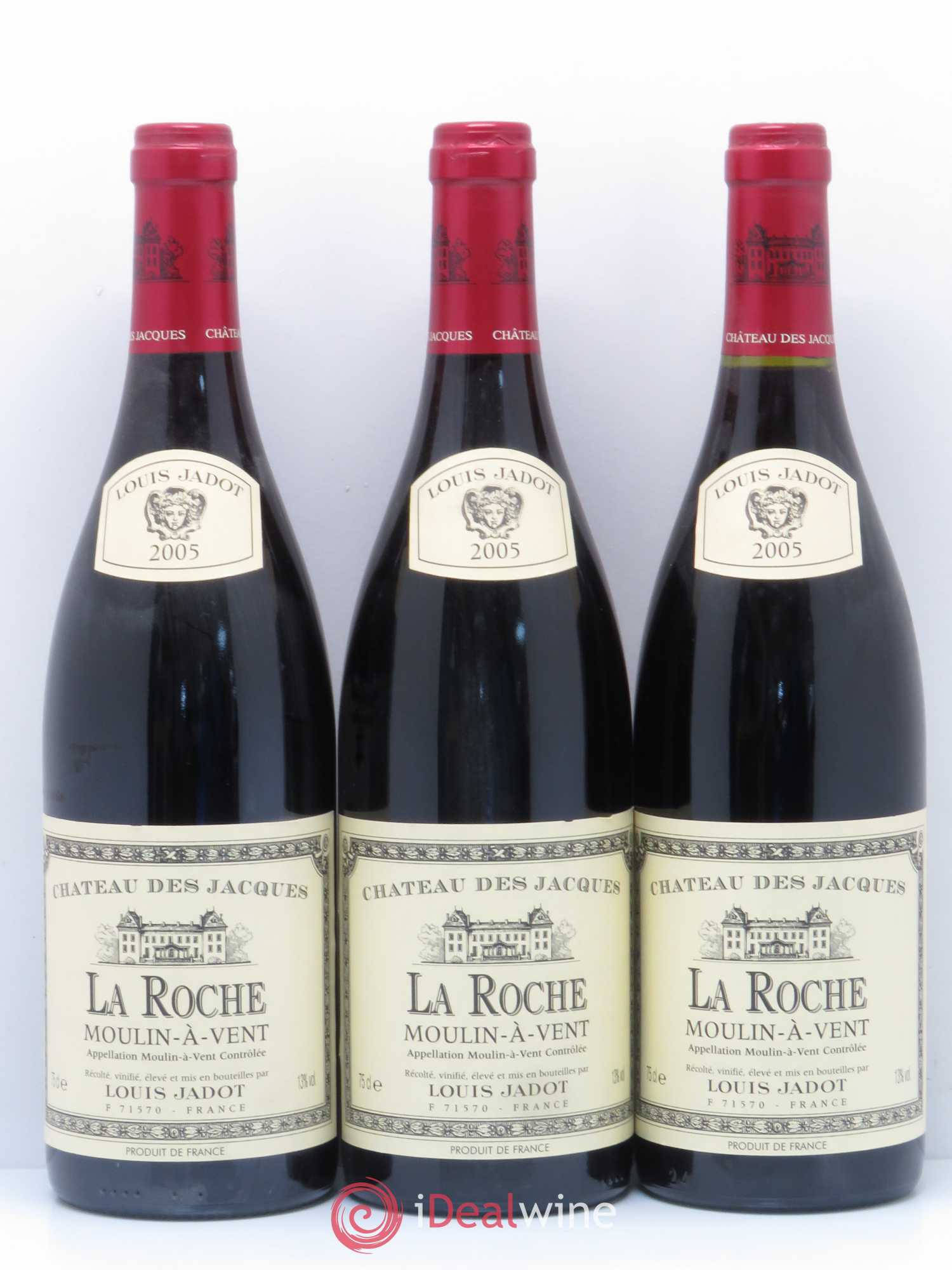 Moulin-à-Vent La Roche Château des Jacques 2005 - Lot de 5 bouteilles - 1