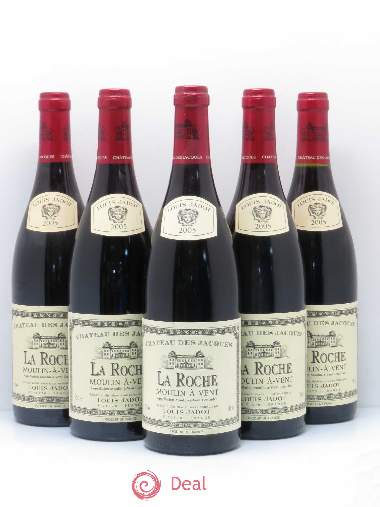 Moulin-à-Vent La Roche Château des Jacques 2005 - Lot de 5 bouteilles - 0