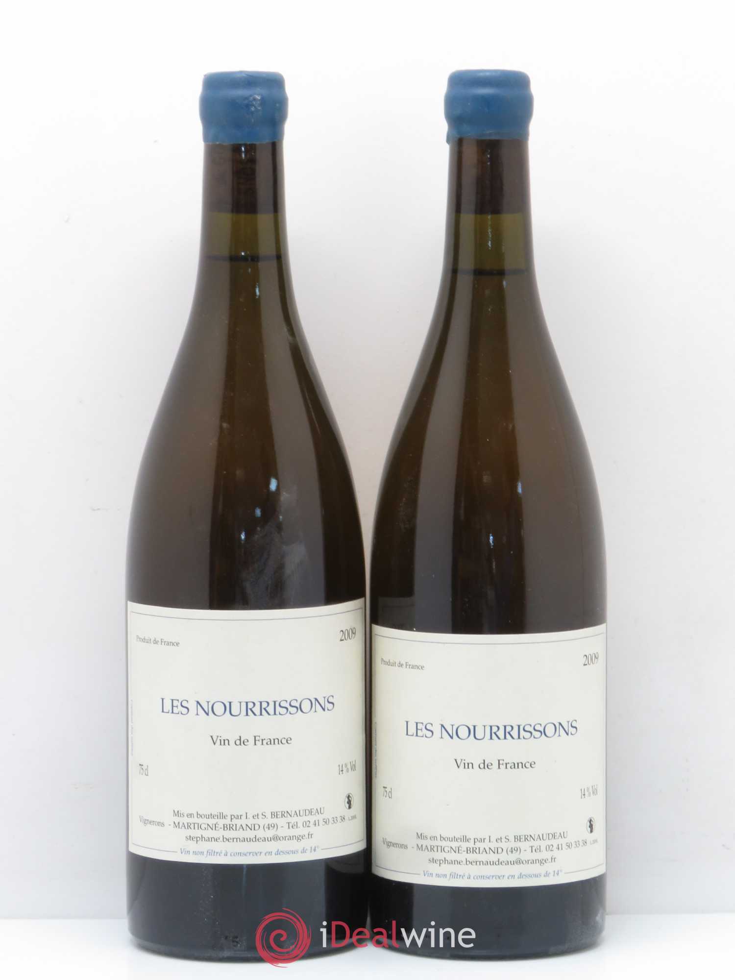 Vin de France Les Nourrissons Stéphane Bernaudeau 2009 - Lot de 2 bouteilles - 0