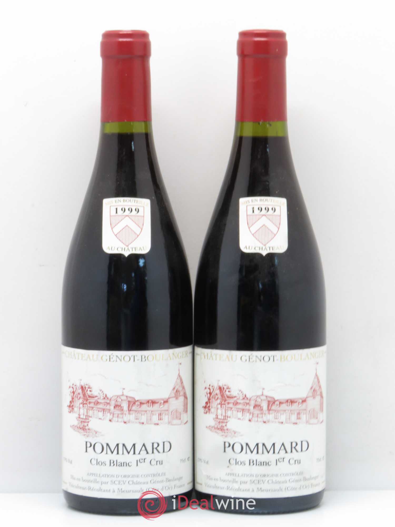 Pommard Clos Blanc Château Génot-Boulanger 1999 - Posten von 2 Flaschen - 0
