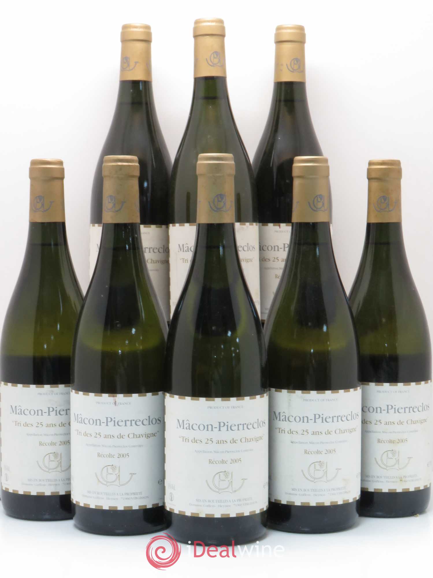 Mâcon-Pierreclos Tri de Chavigne Guffens-Heynen Trie des 25 ans 2005 - Lotto di 8 bottiglie - 0