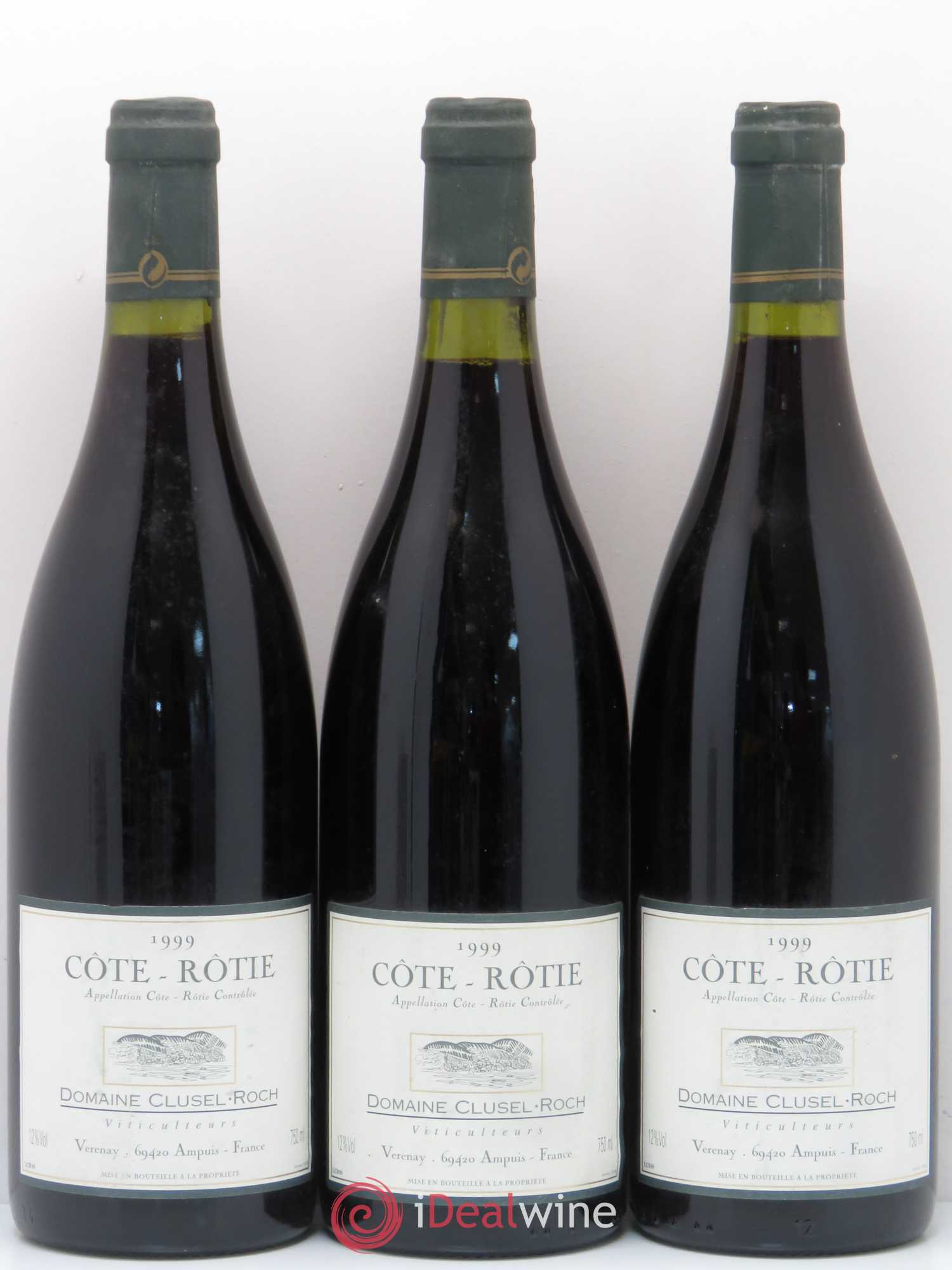 Côte-Rôtie Clusel-Roch 1999 - Posten von 3 Flaschen - 0