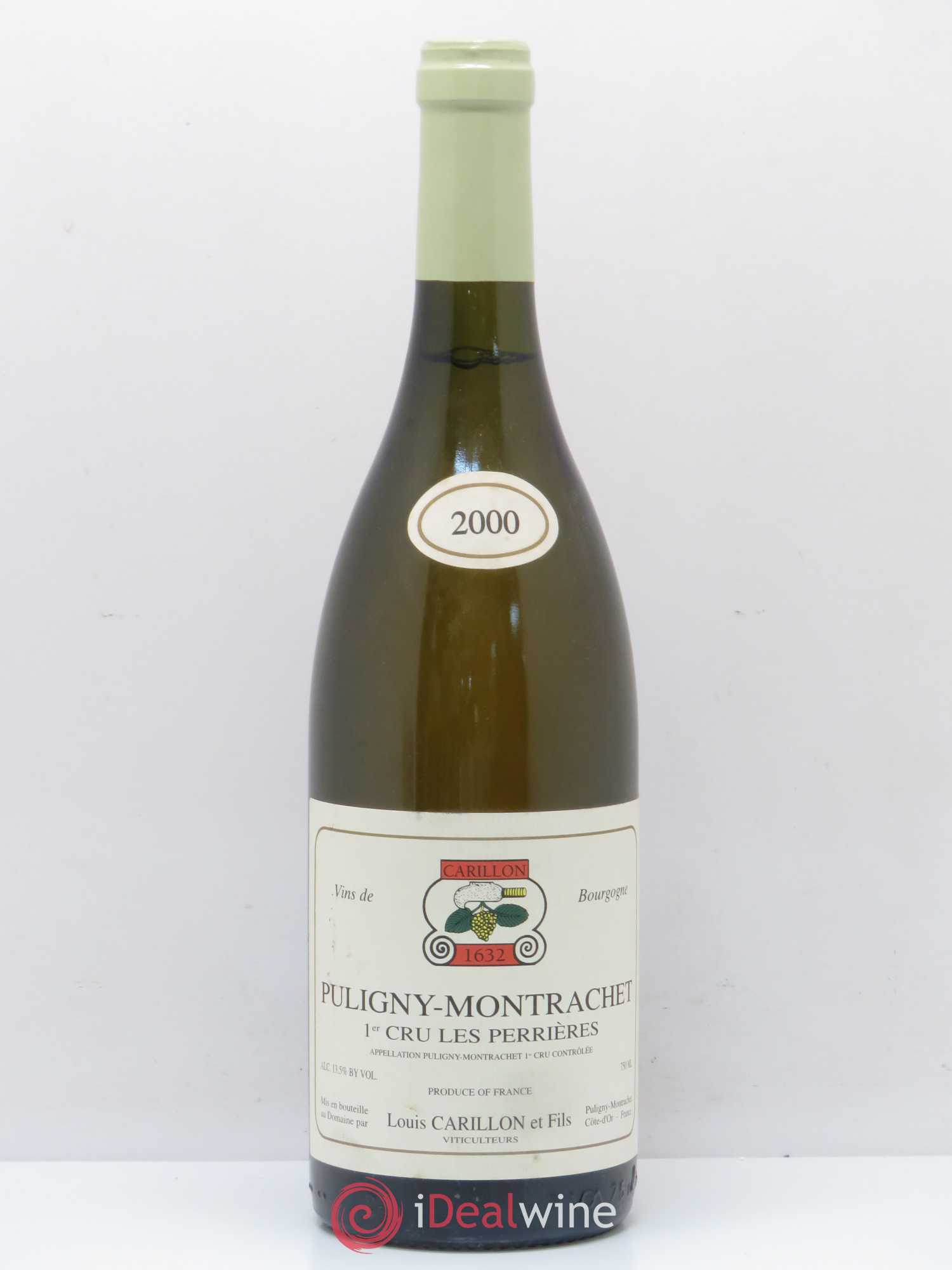 Puligny-Montrachet 1er Cru Les Perrières Louis Carillon & Fils 2000 - Lot de 1 bouteille - 0