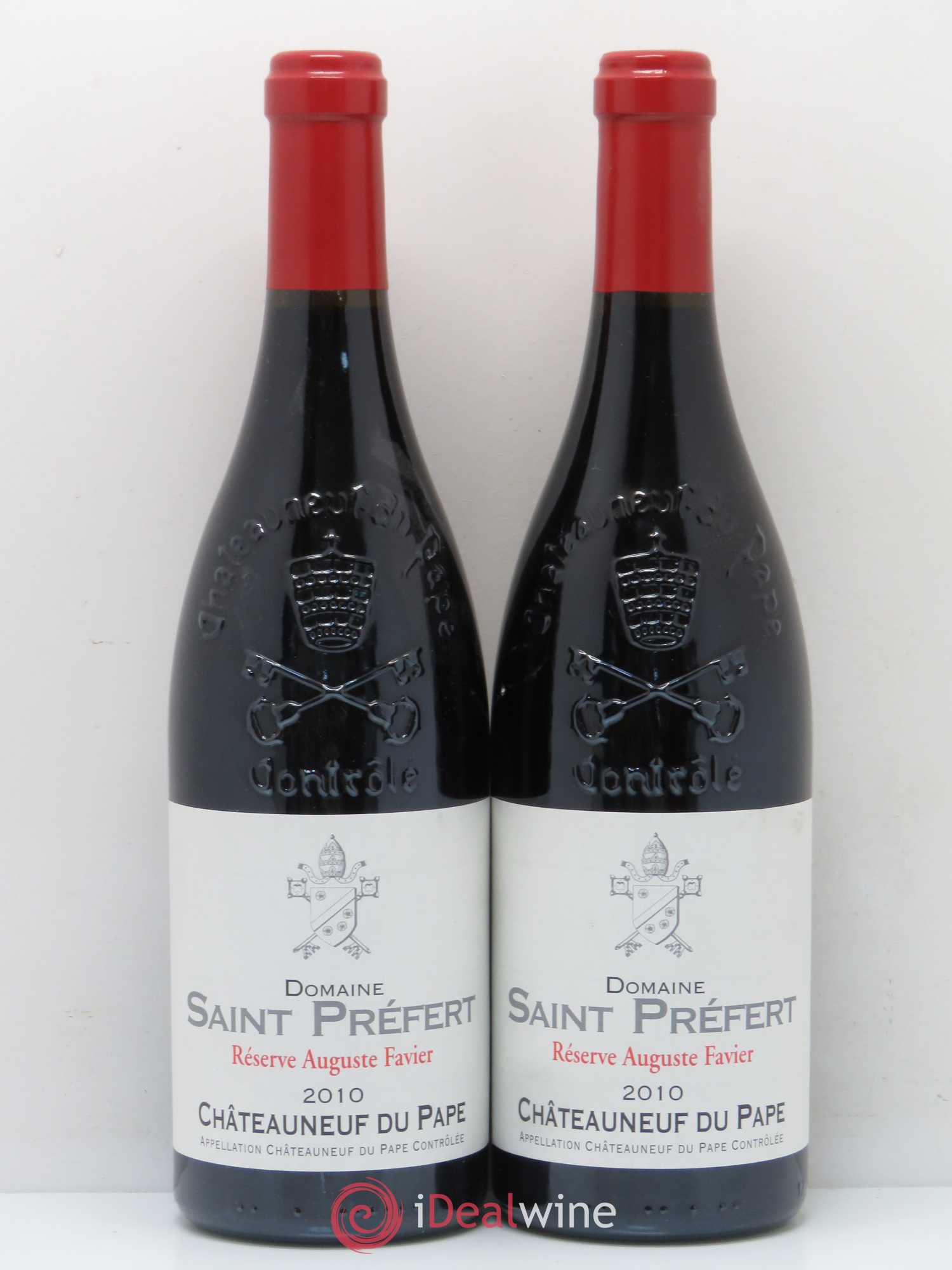 Châteauneuf-du-Pape Réserve Auguste Favier Domaine Saint-Préfert 2010 - Lot de 2 bouteilles - 0