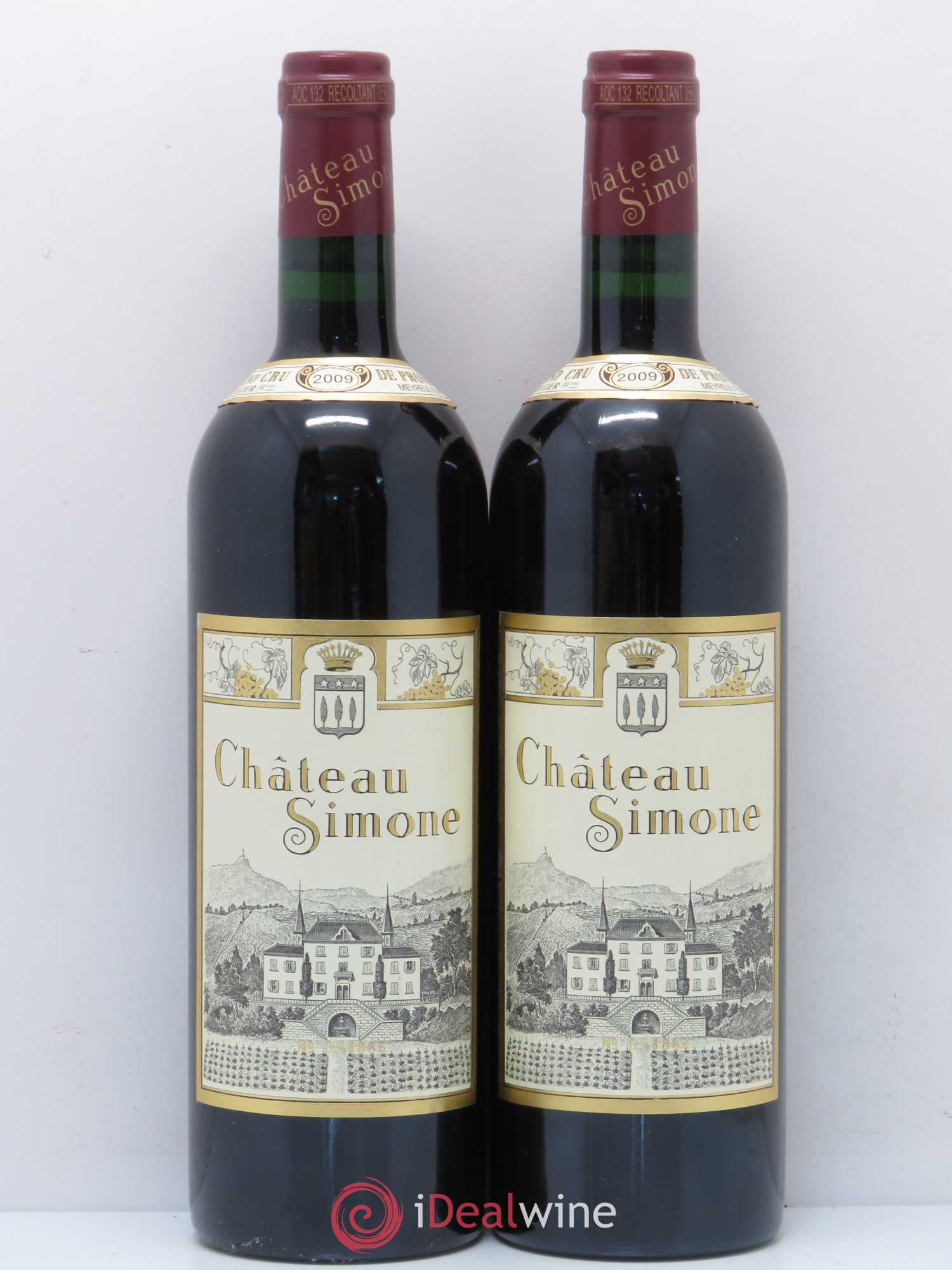 Palette Château Simone Famille Rougier 2009 - Lot de 2 bouteilles - 0