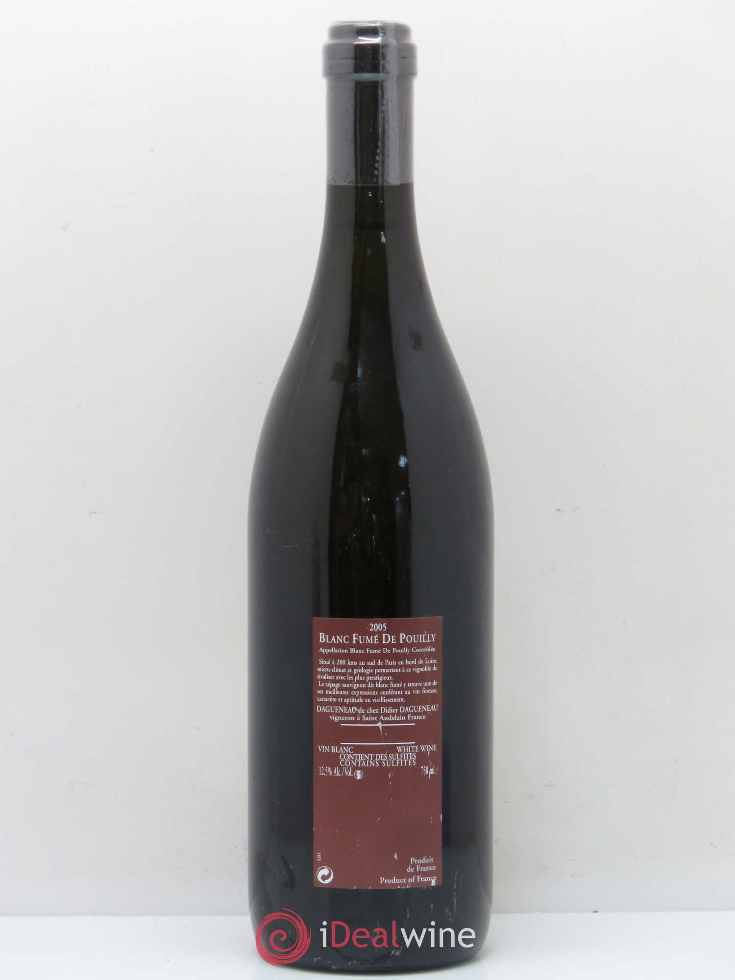 Vin de France (anciennement Pouilly-Fumé) Pur Sang Dagueneau (Domaine Didier - Louis-Benjamin) 2005 - Lot de 1 bouteille - 1