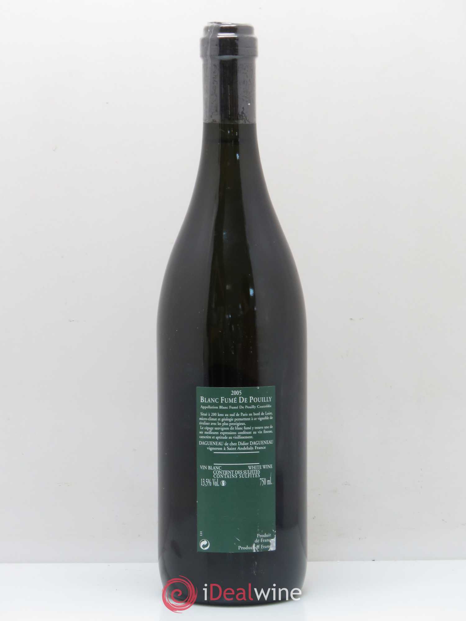 Vin de France (anciennement Pouilly-Fumé) Silex Dagueneau (Domaine Didier - Louis-Benjamin) 2005 - Lot de 1 bouteille - 1
