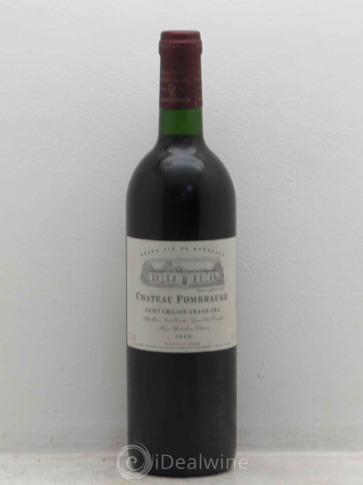 Château Fombrauge Grand Cru Classé 2000 - Lot de 1 bouteille - 0