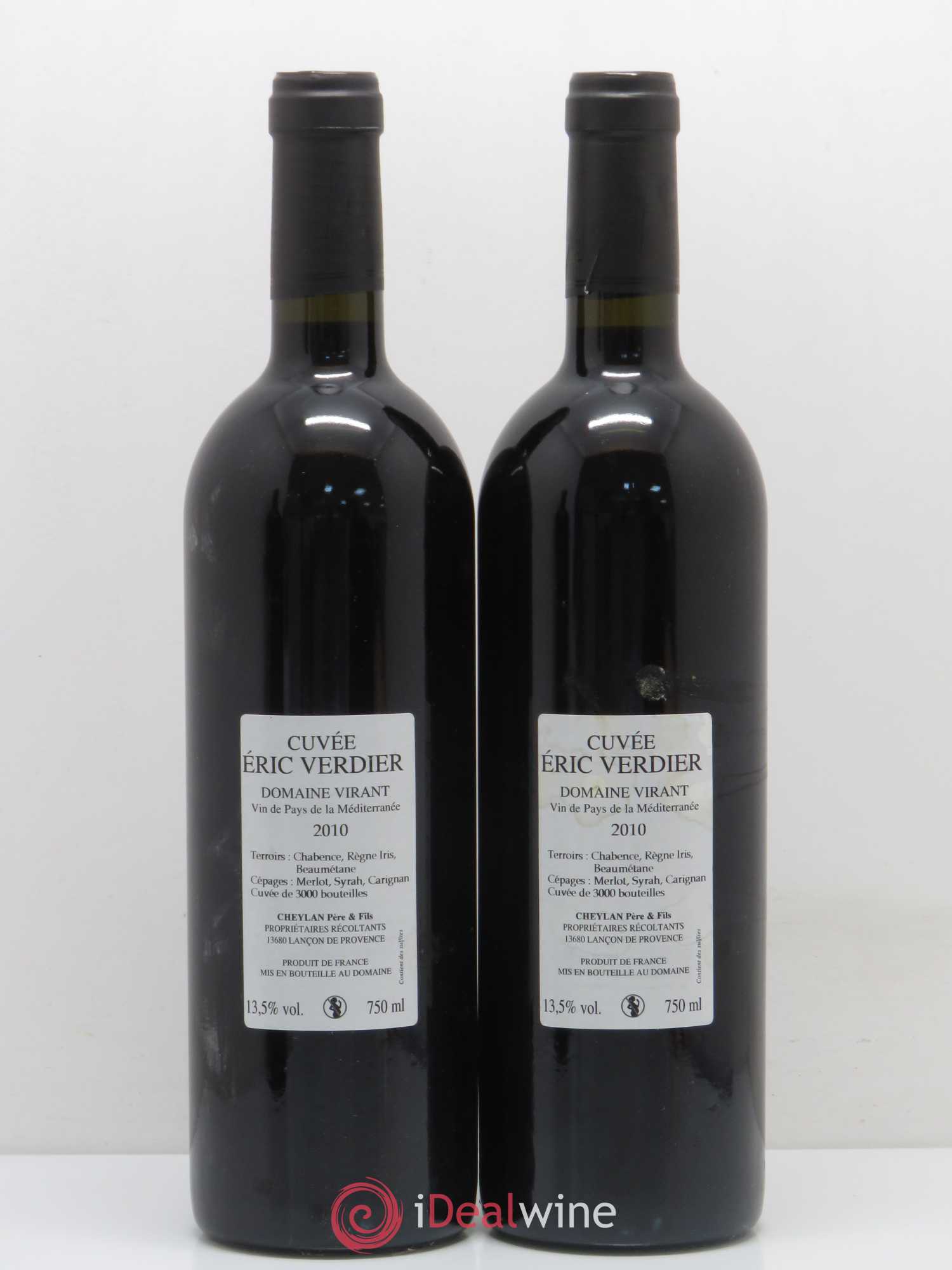 Divers Méditerranée Noli Me Tangere Domaine Virant Eric Verdier 2010 - Posten von 2 Flaschen - 1