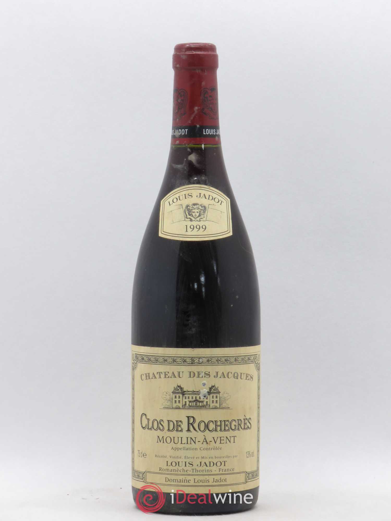 Moulin-à-Vent Clos de Rochegrès Château des Jacques Louis Jadot 1999 - Lot de 1 bouteille - 0