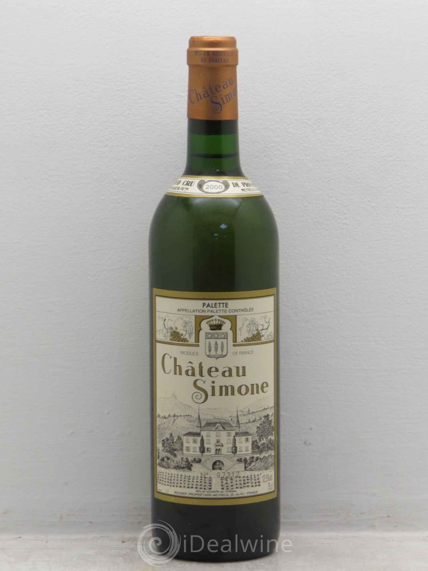 Palette Château Simone Famille Rougier 2000 - Lot de 1 bouteille - 0