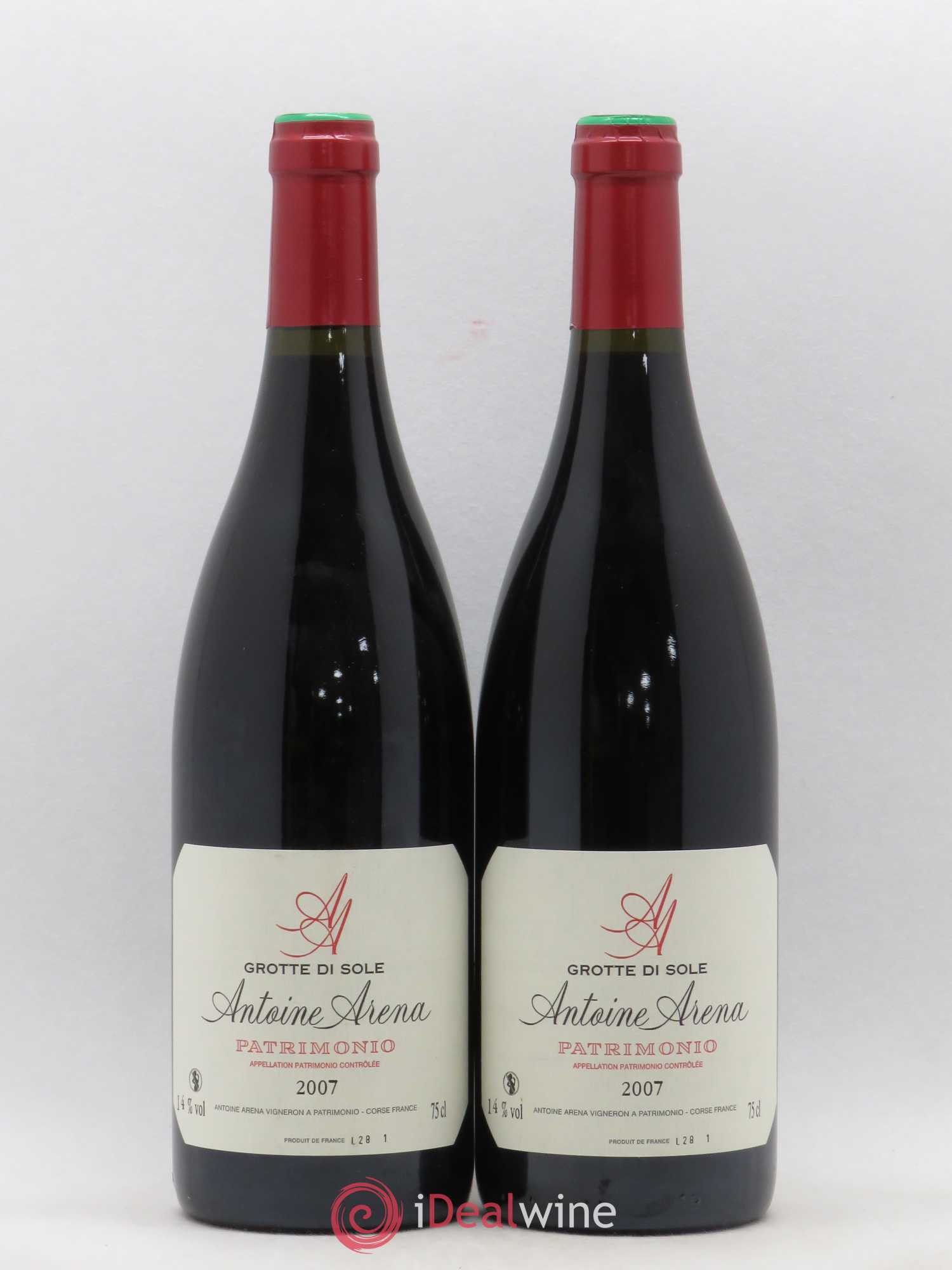 Patrimonio Grotte di Sole Antoine Arena 2007 - Lot de 2 bouteilles - 0