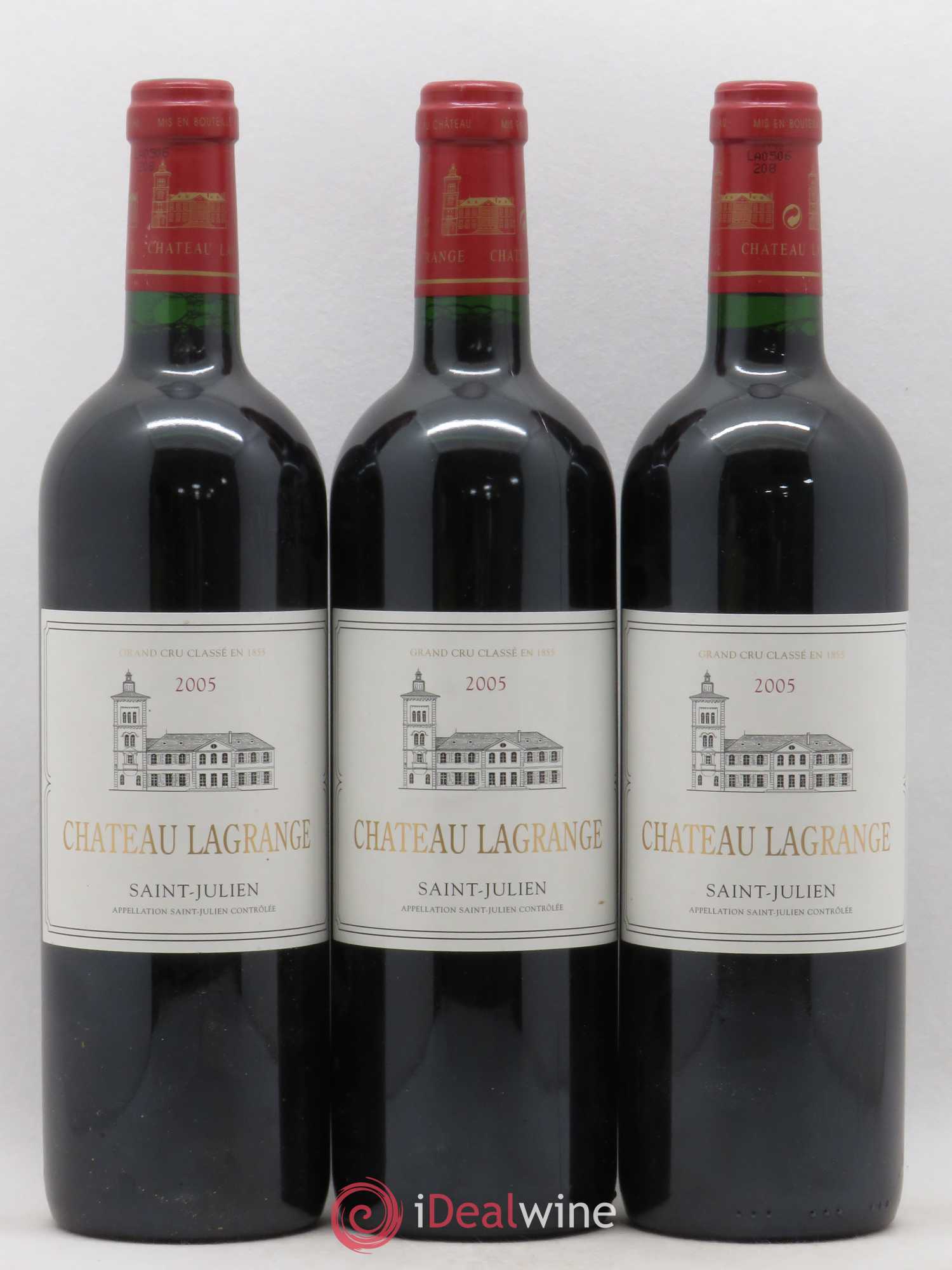 Château Lagrange 3ème Grand Cru Classé 2005 - Lot de 3 bouteilles - 0