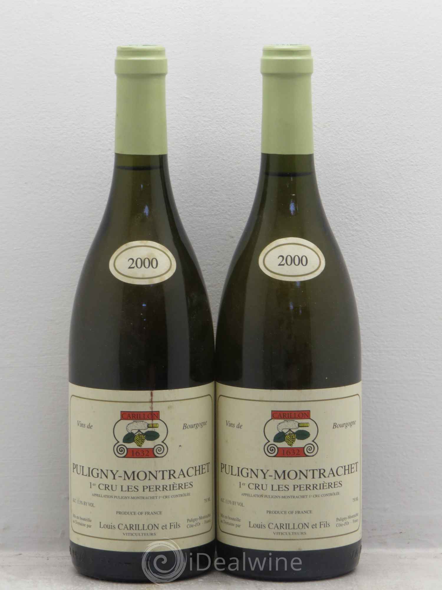 Puligny-Montrachet 1er Cru Les Perrières Louis Carillon & Fils 2000 - Lot de 2 bouteilles - 0
