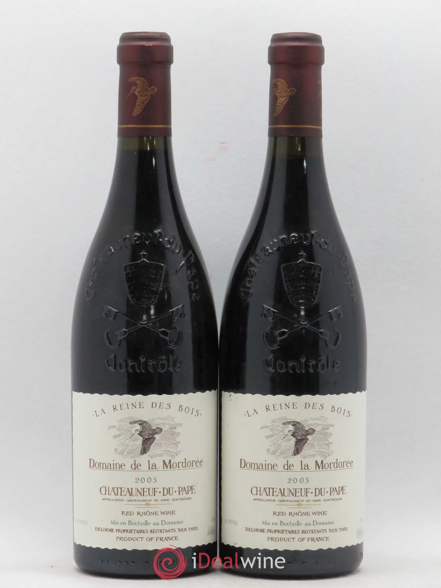 Châteauneuf-du-Pape Cuvée de la Reine des Bois La Mordorée (Domaine de) 2005 - Lot de 2 bouteilles - 0