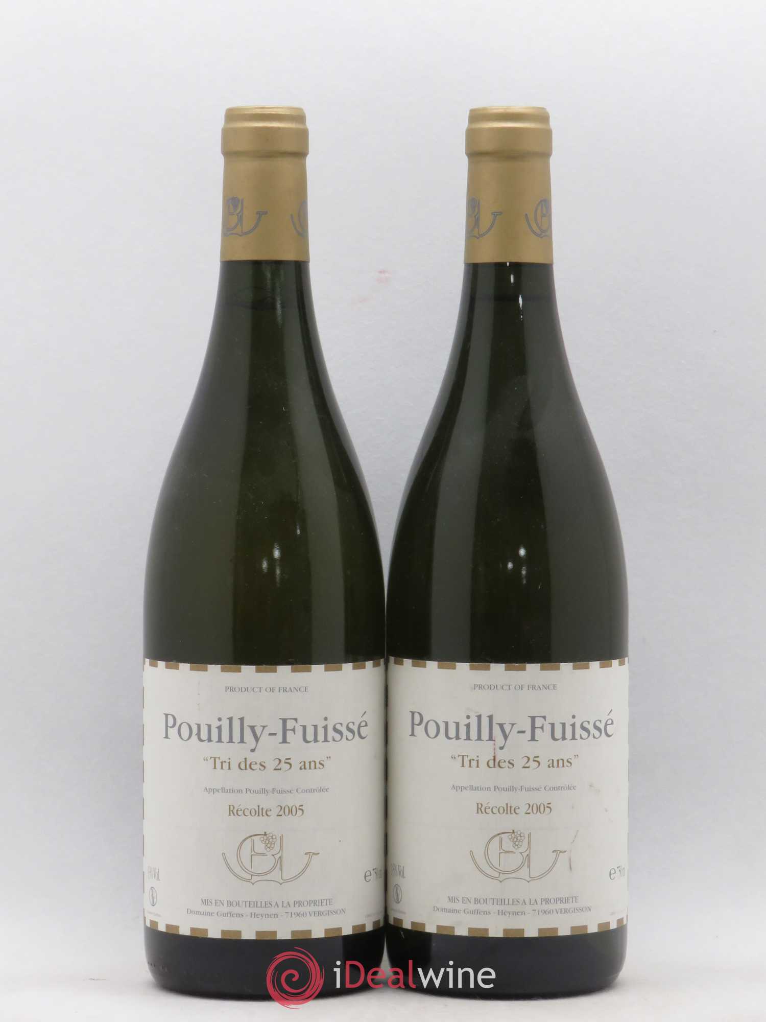 Pouilly-Fuissé Tri des 25 Ans Domaine Guffens Heynen 2005 - Posten von 2 Flaschen - 0