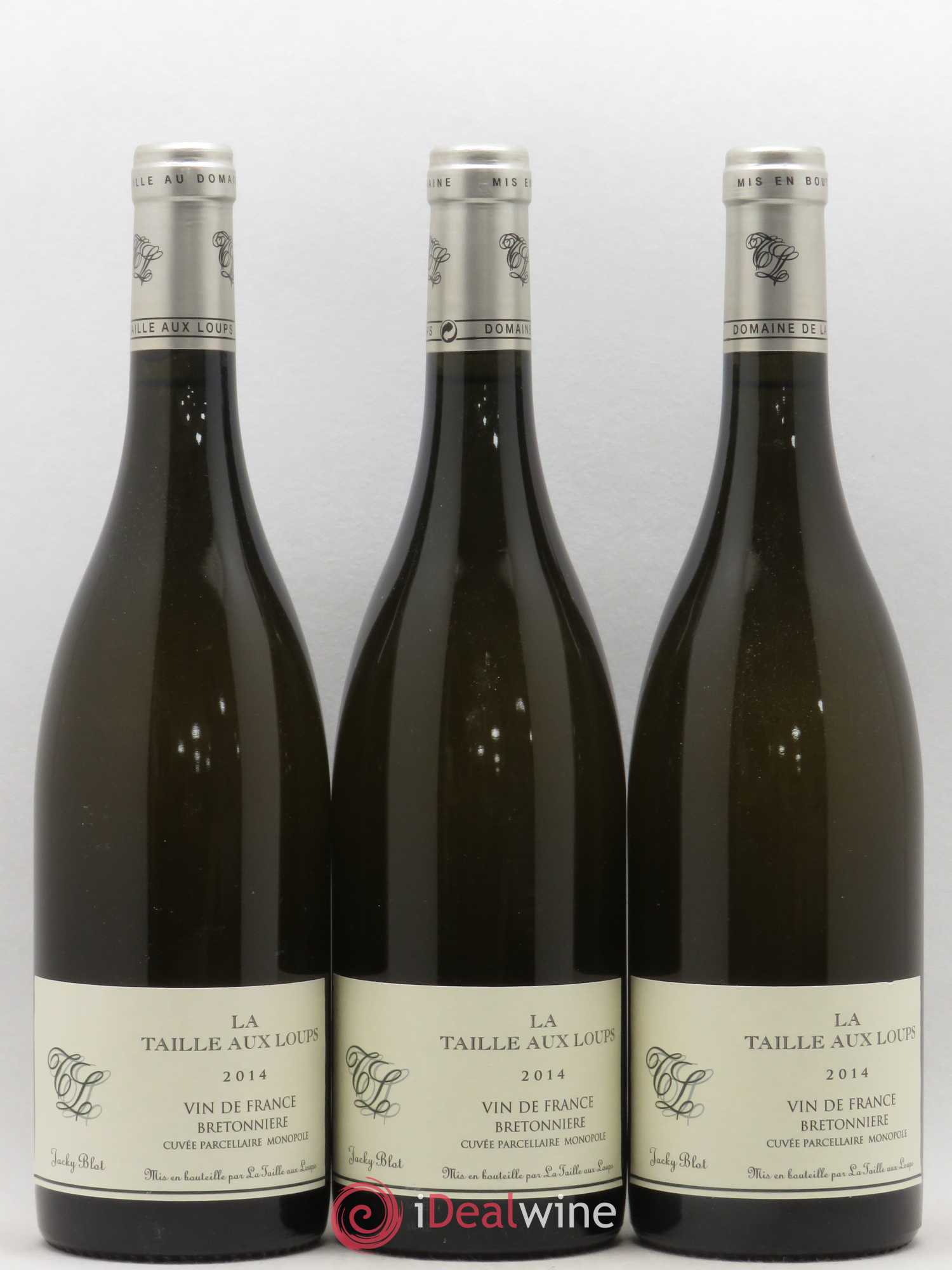 Vin de France Bretonnière La Taille aux Loups - Jacky Blot 2014 - Lot de 3 bouteilles - 0