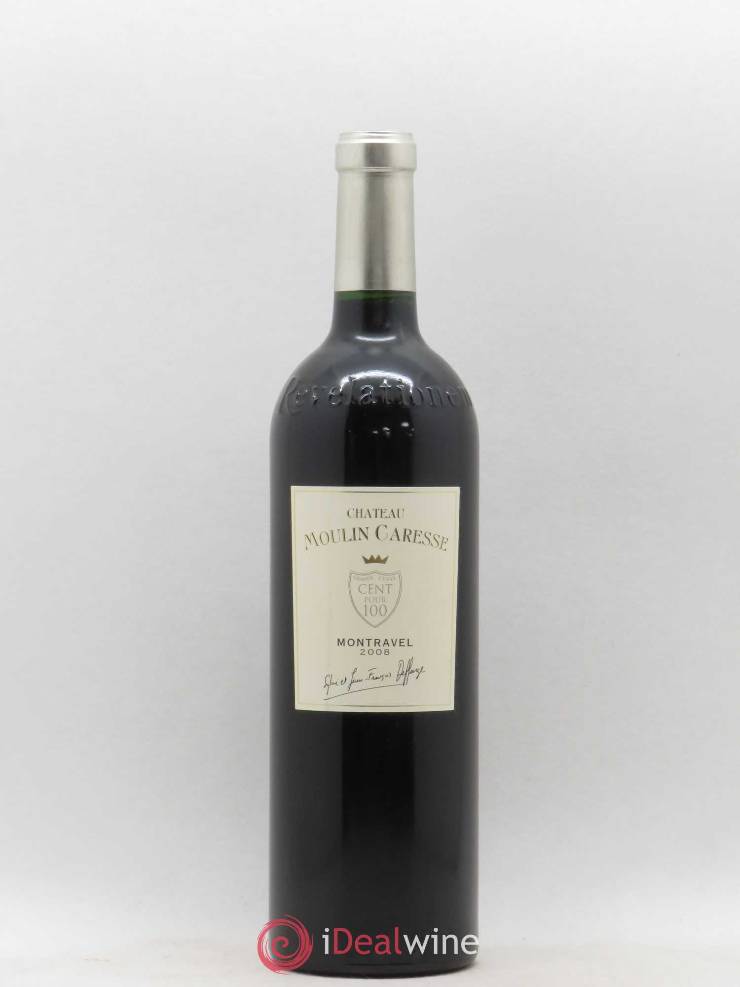 Montravel Château Moulin Caresse Cent Pour 100 (sans prix de réserve) 2008 - Posten von 1 Flasche - 0