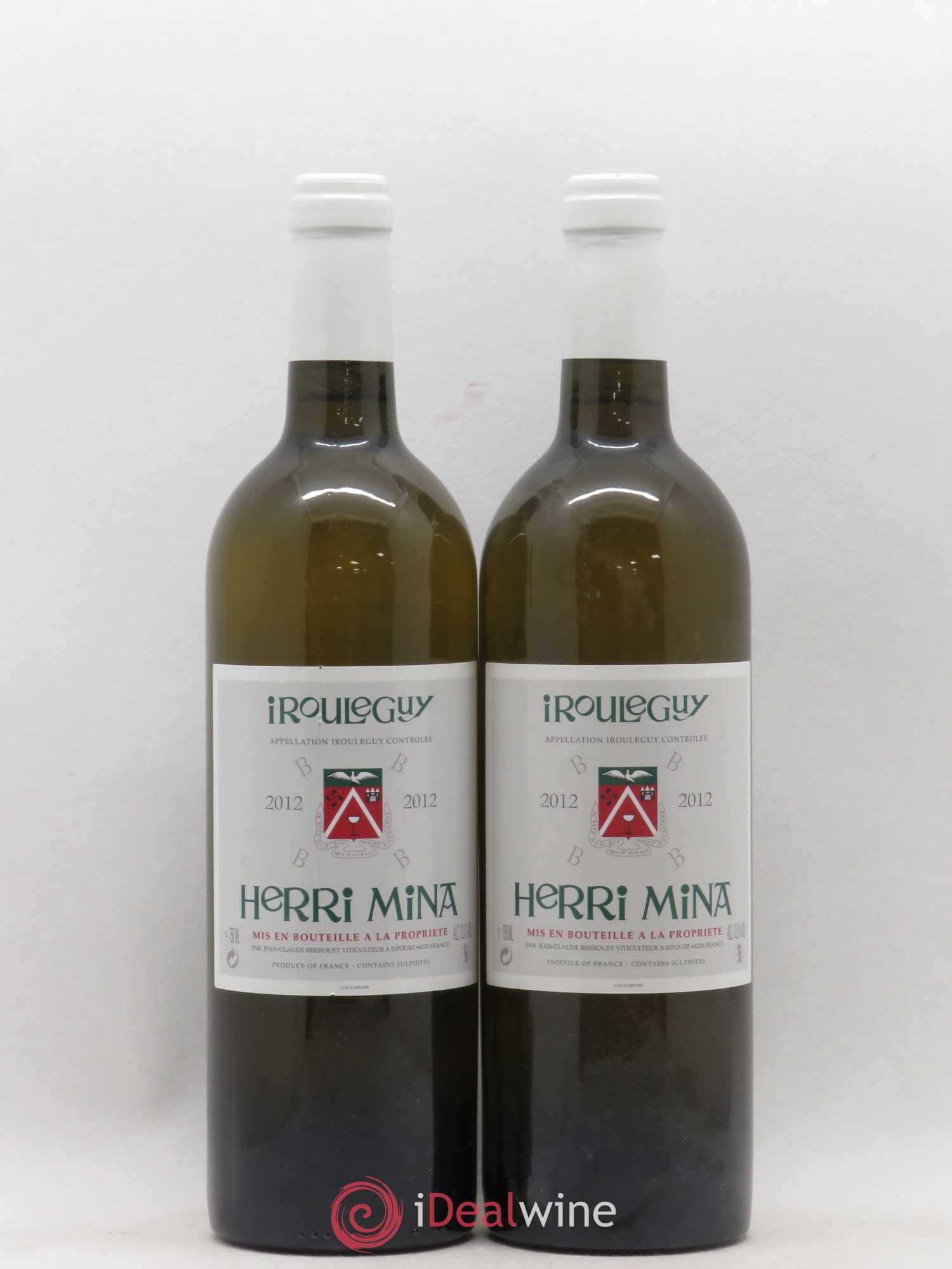 Divers Irouléguy Domaine Herri Mina 2012 - Posten von 2 Flaschen - 0