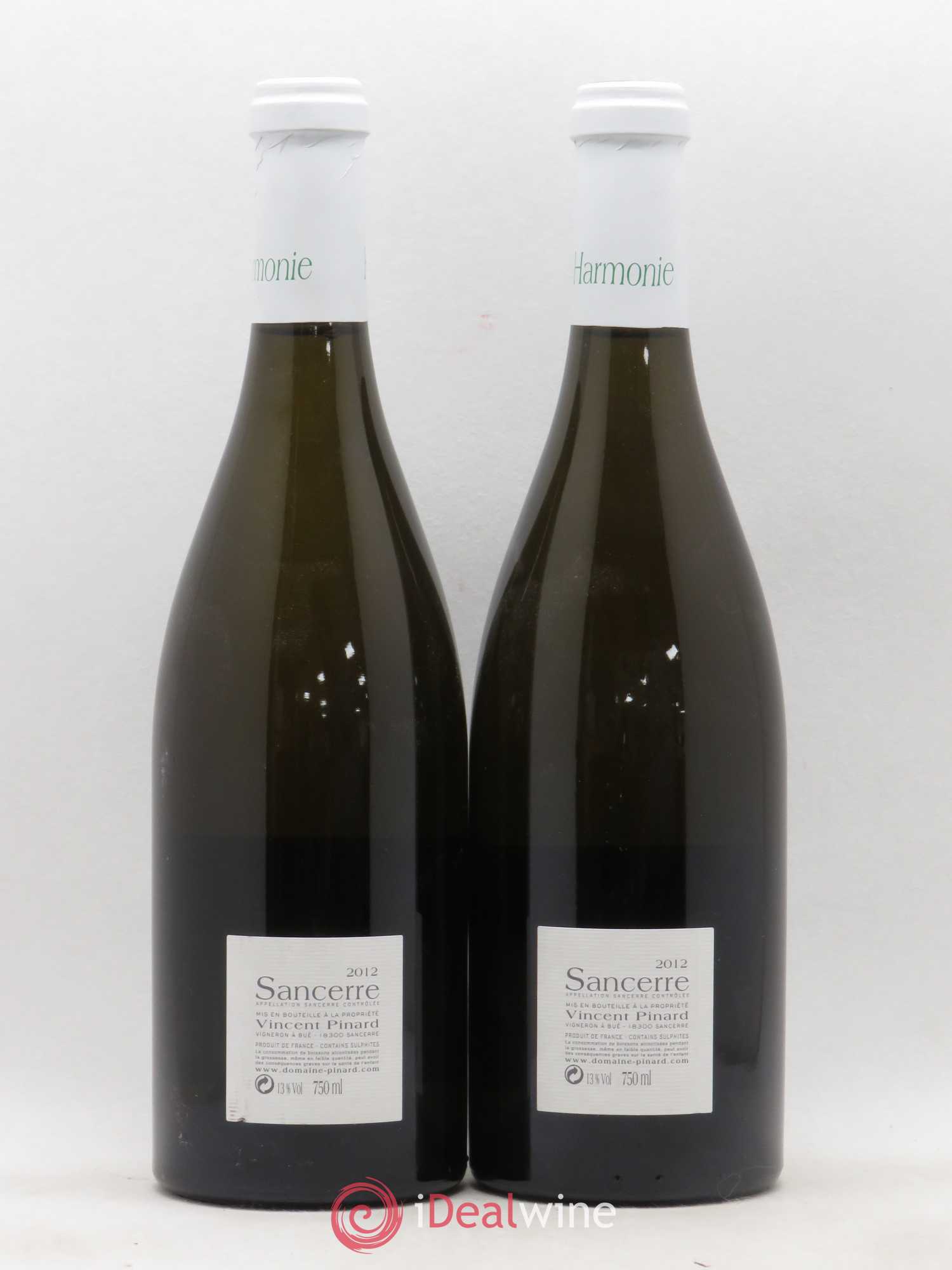 Sancerre Harmonie Vincent Pinard 2012 - Lot de 2 bouteilles - 1