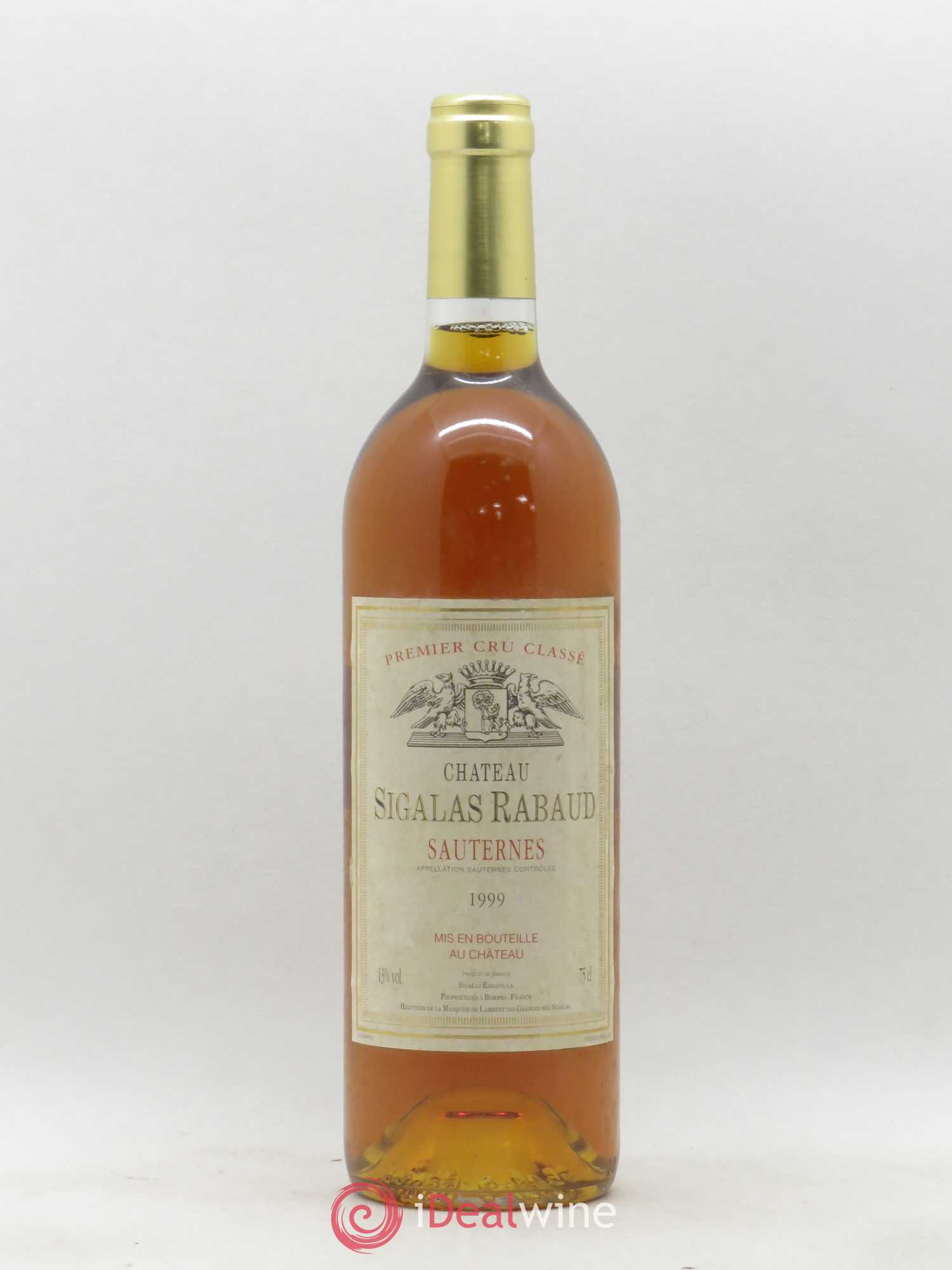 Château Sigalas Rabaud 1er Grand Cru Classé 1999 - Posten von 1 Flasche - 0