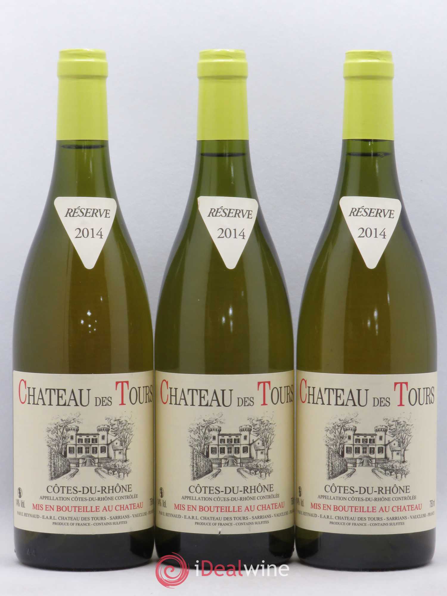 Côtes-du-Rhône Château des Tours Emmanuel Reynaud 2014 - Lot de 3 bouteilles - 0