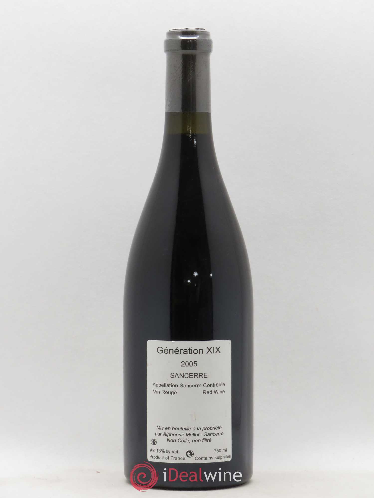 Sancerre Génération XIX Alphonse Mellot 2005 - Lot de 1 bouteille - 1
