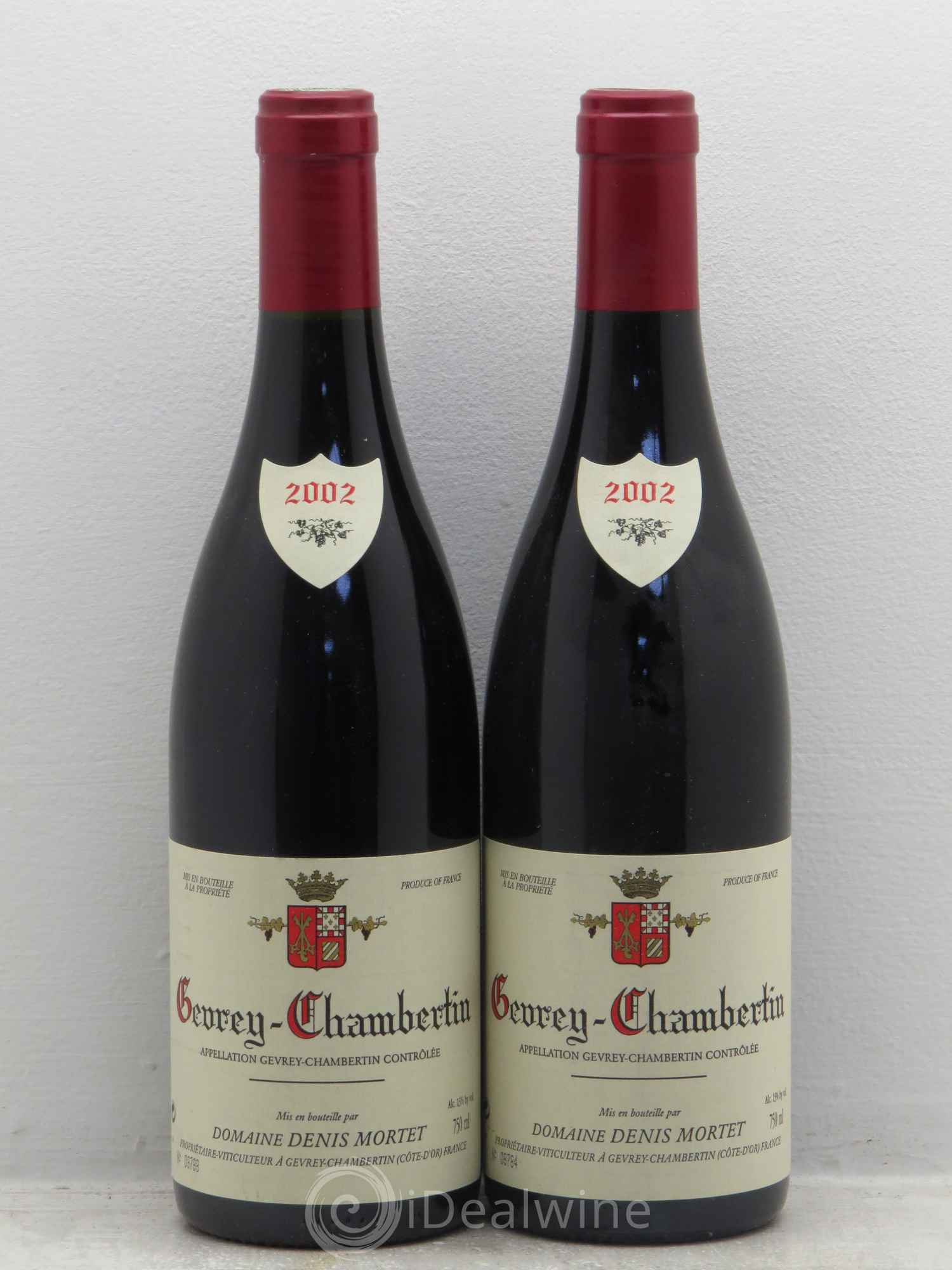 Gevrey-Chambertin Denis Mortet (Domaine) 2002 - Lot de 2 bouteilles - 0