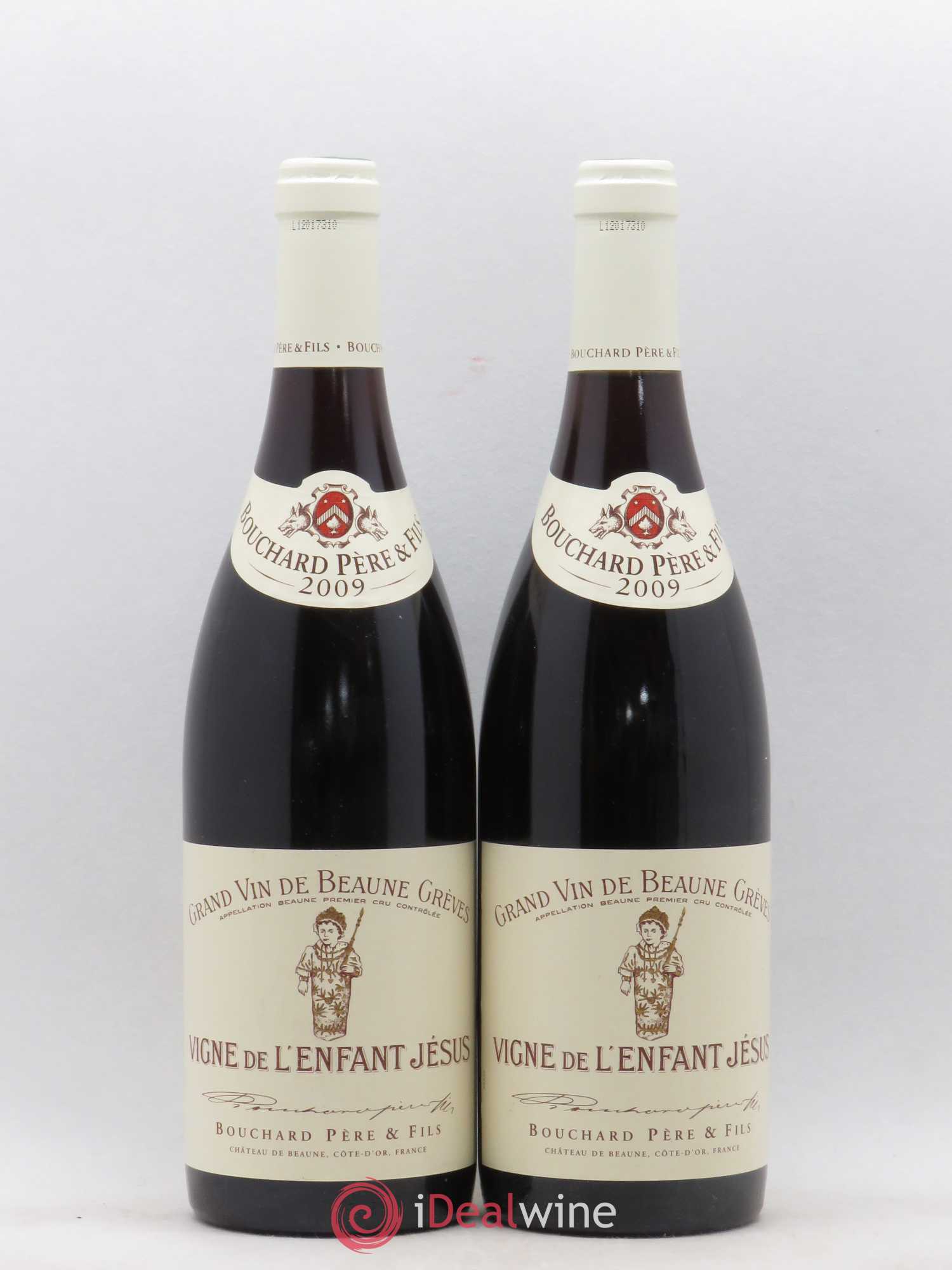 Beaune 1er Cru Grèves - Vigne de l'Enfant Jésus Bouchard Père & Fils 2009 - Lot de 2 bouteilles - 0