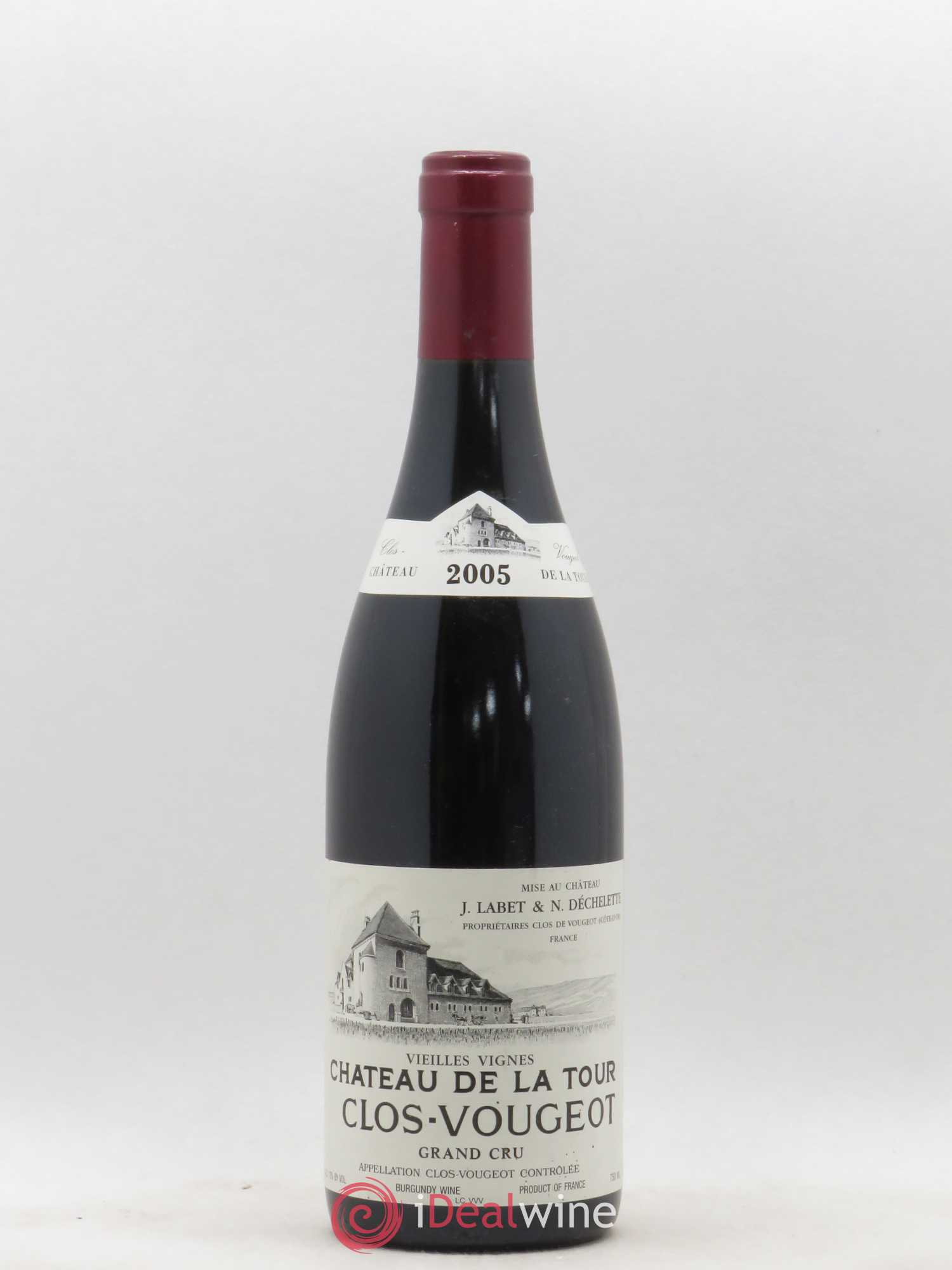 Clos de Vougeot Grand Cru Vieilles Vignes Château de La Tour 2005 - Lot de 1 bouteille - 0