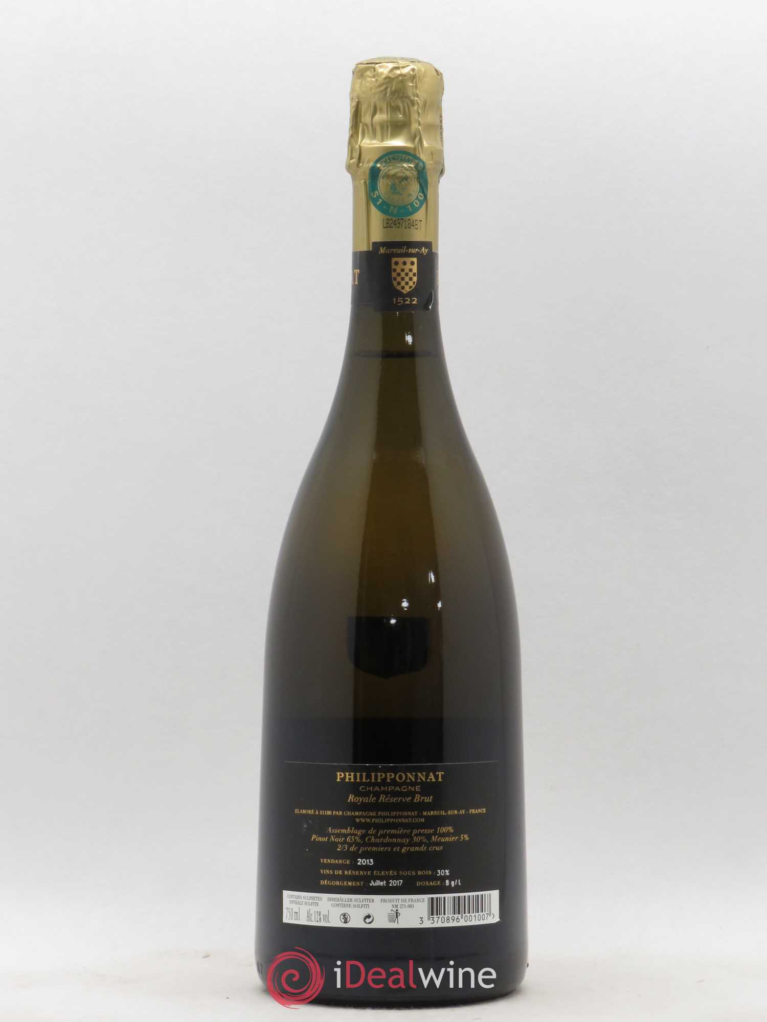 Royale Réserve Brut Philipponnat - Lot de 1 bouteille - 1