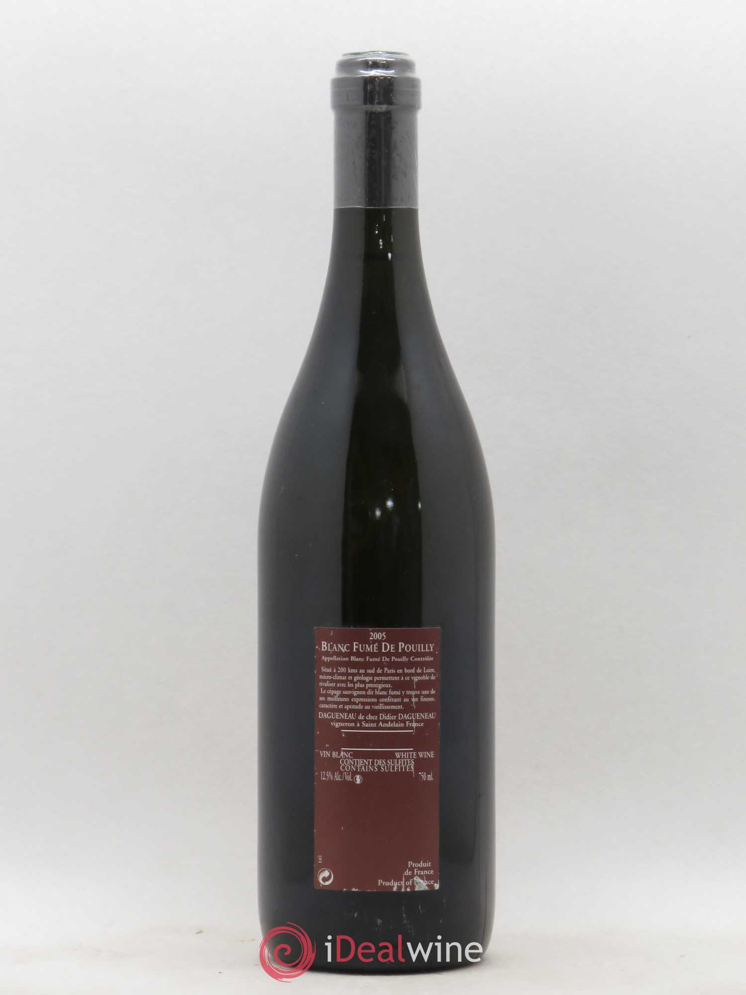 Vin de France (anciennement Pouilly-Fumé) Pur Sang Dagueneau (Domaine Didier - Louis-Benjamin) 2005 - Lot de 1 bouteille - 1