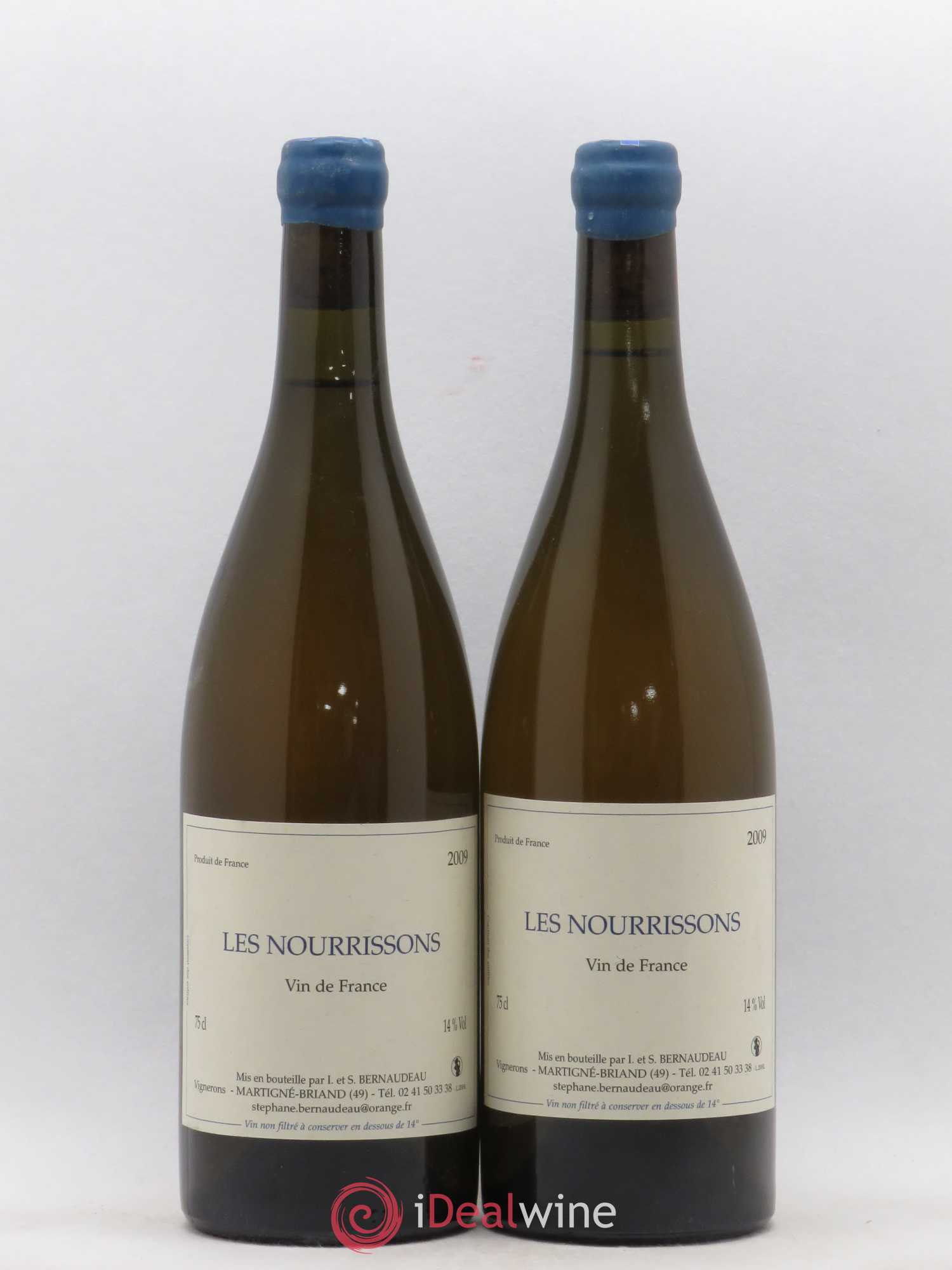 Vin de France Les Nourrissons Stéphane Bernaudeau 2009 - Lot de 2 bouteilles - 0