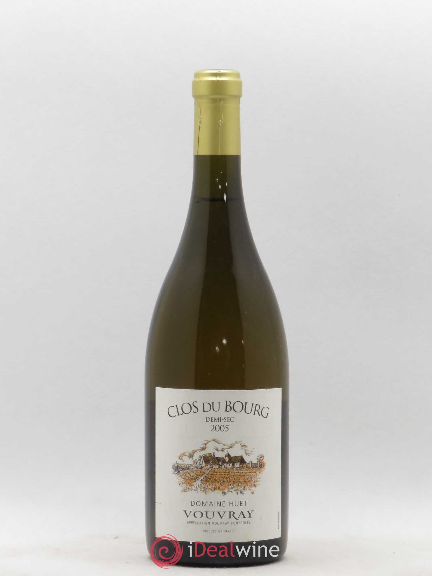 Vouvray Clos du Bourg Demi-Sec Domaine Huet 2005 - Lot de 1 bouteille - 0