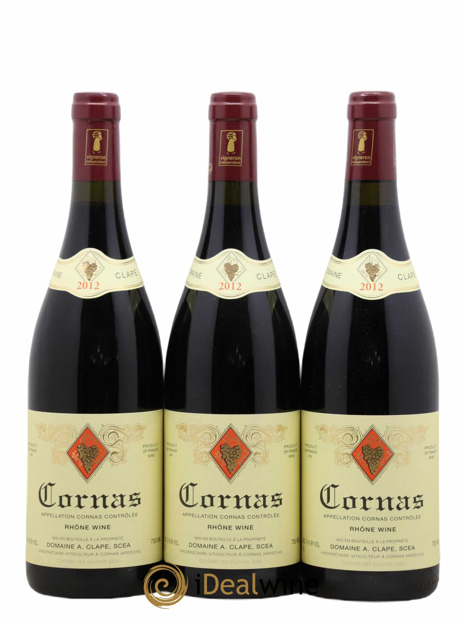 Cornas Auguste Clape 2012 - Lot de 3 bouteilles - 0