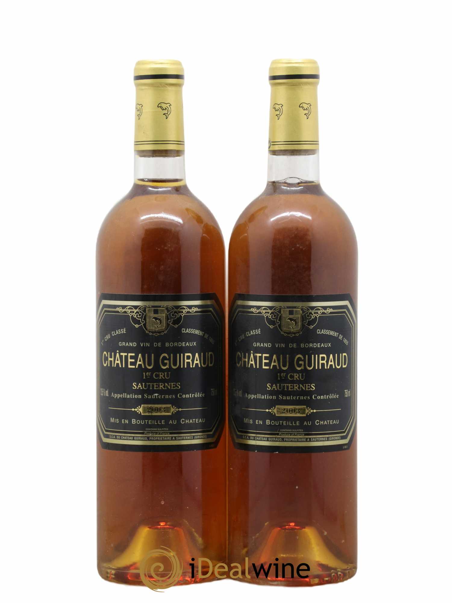Château Guiraud 1er Grand Cru Classé 2003 - Lotto di 2 bottiglie - 0