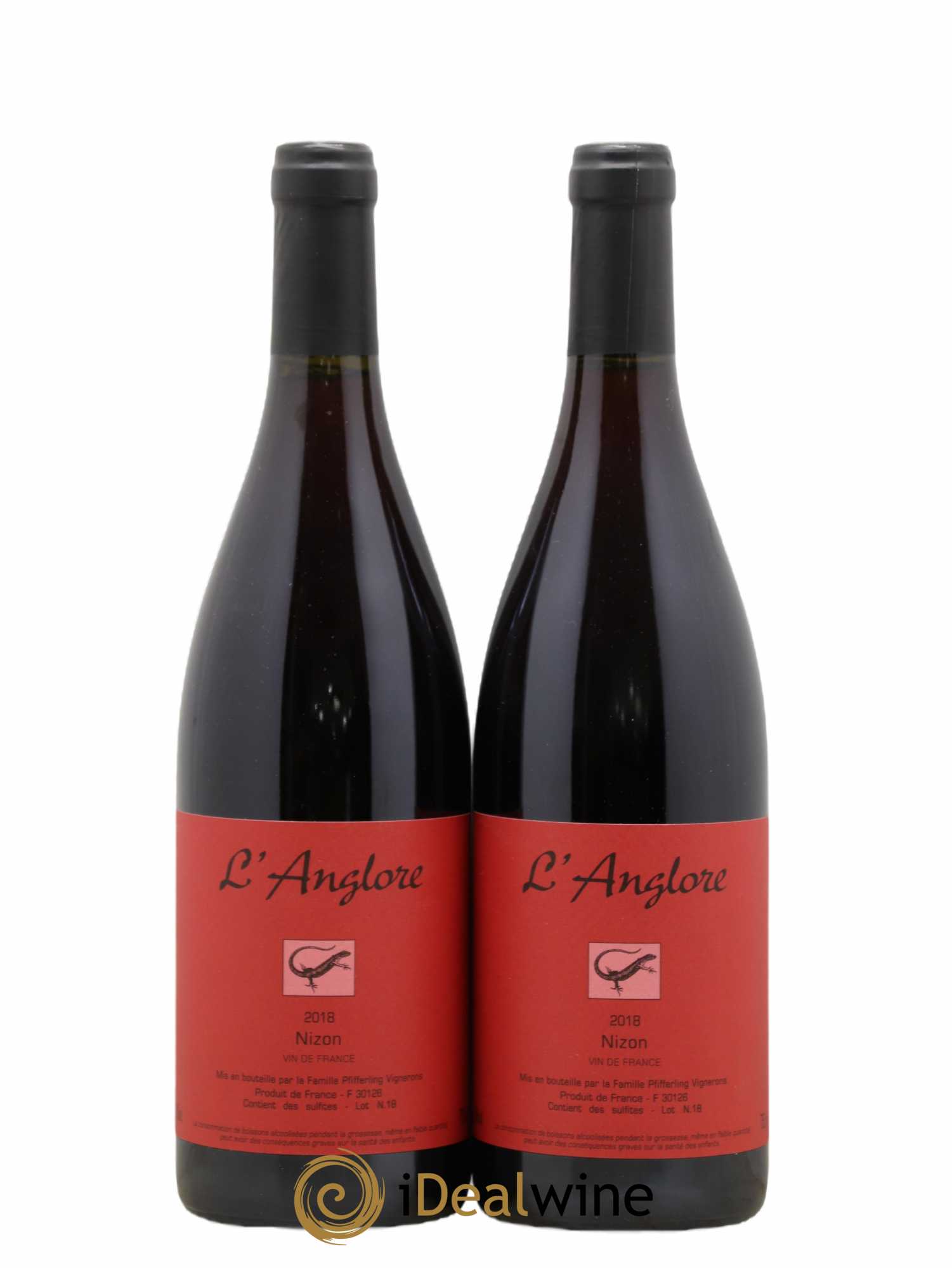 Vin de France Nizon L'Anglore 2018 - Lot de 2 bouteilles - 0
