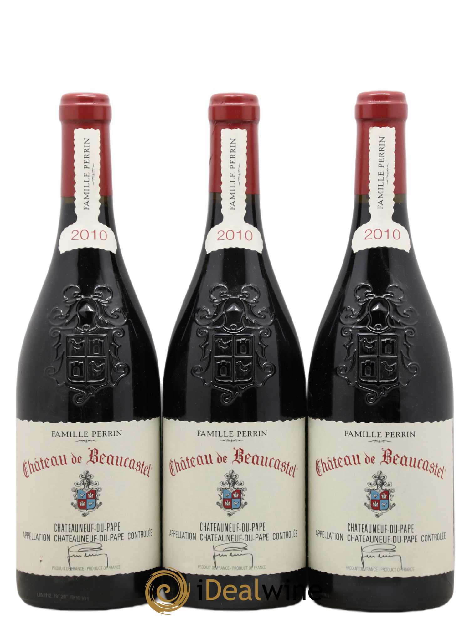 Châteauneuf-du-Pape Château de Beaucastel Famille Perrin 2010 - Lot de 3 bouteilles - 0