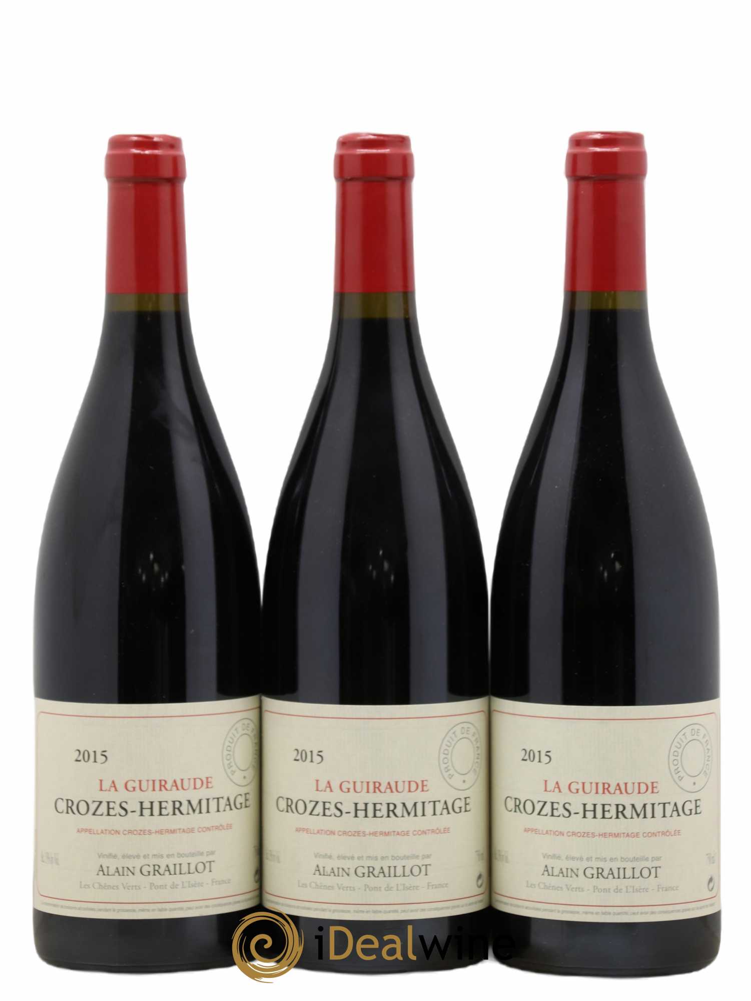 Crozes-Hermitage La Guiraude Domaine Graillot 2015 - Lot de 3 bouteilles - 0