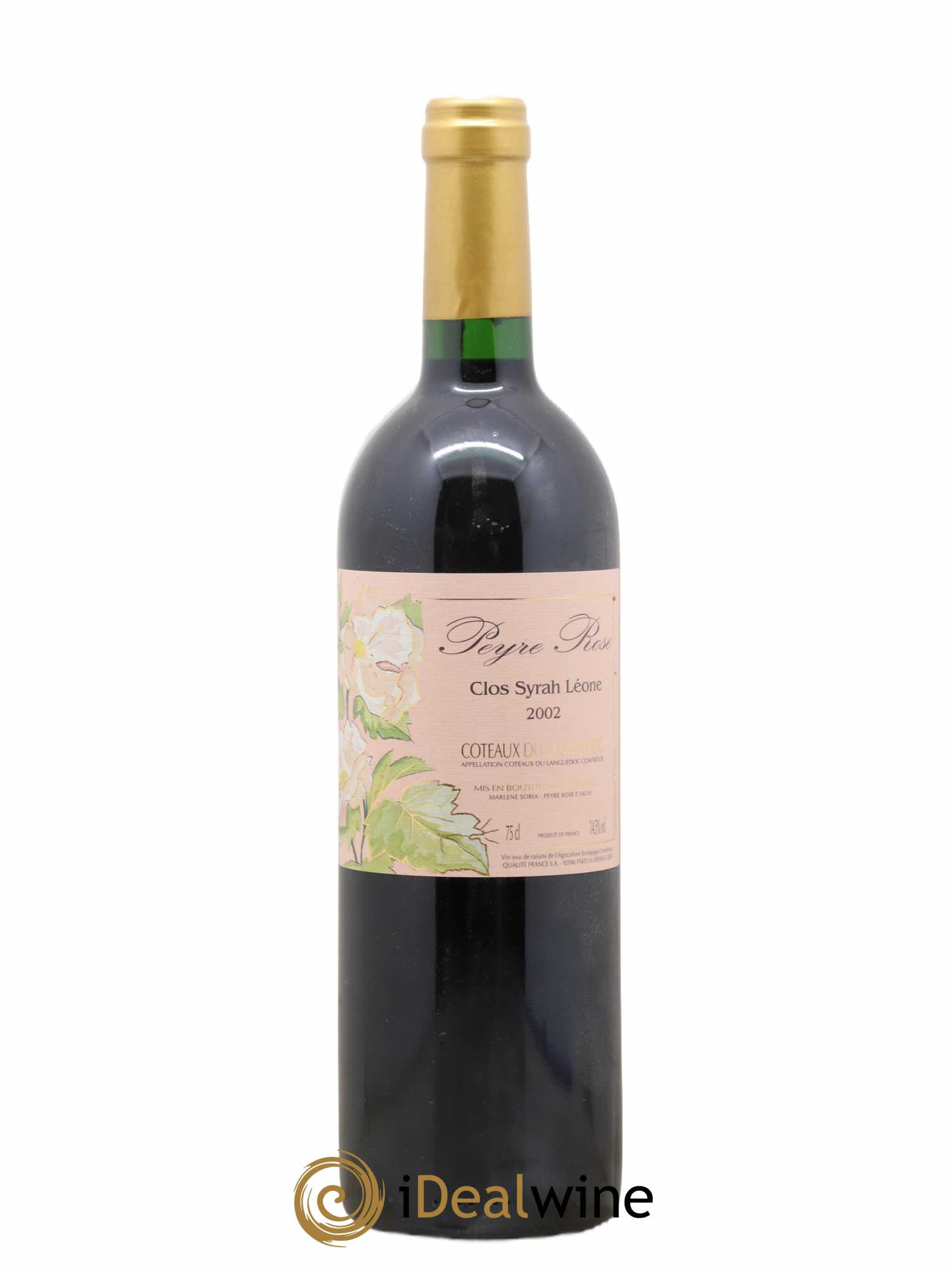 Coteaux du Languedoc Domaine Peyre Rose Belle Léone (anciennement Syrah Léone) Marlène Soria 2002 - Lot de 1 bouteille - 0