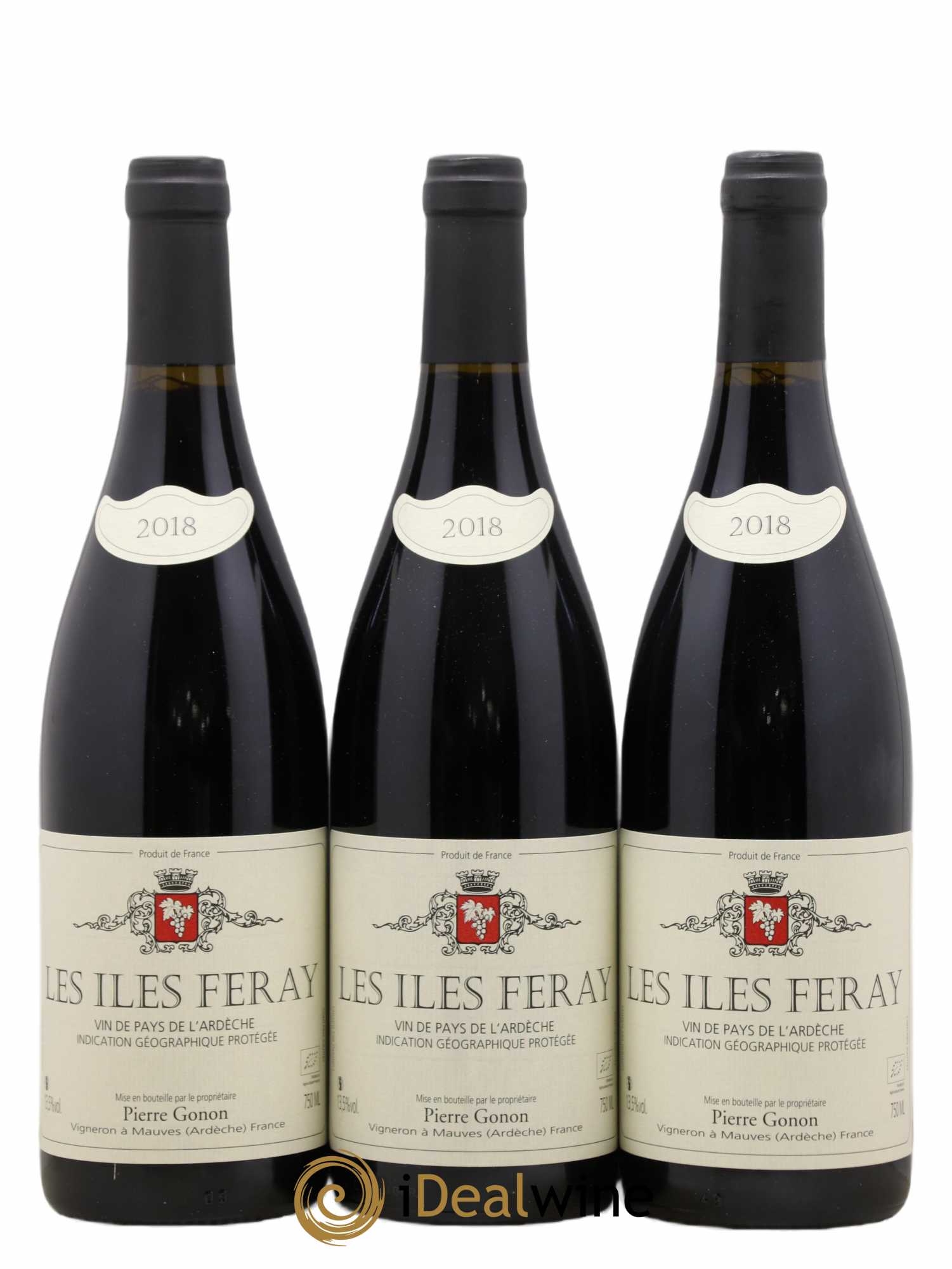 Ardèche Les Iles Feray Gonon (Domaine) 2018 - Lot de 3 bouteilles - 0