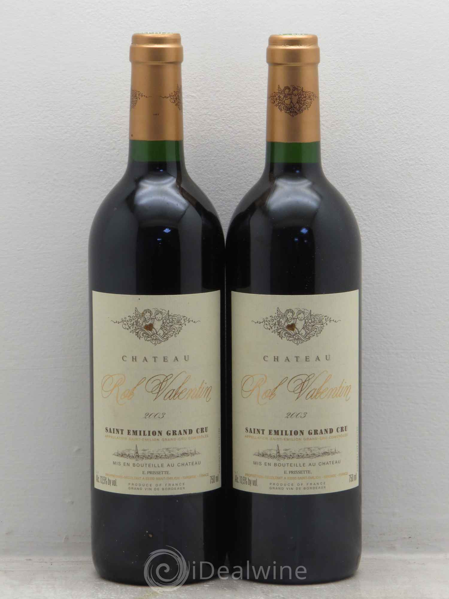 Château Rol Valentin Grand Cru Classé 2003 - Lot de 2 bouteilles - 0