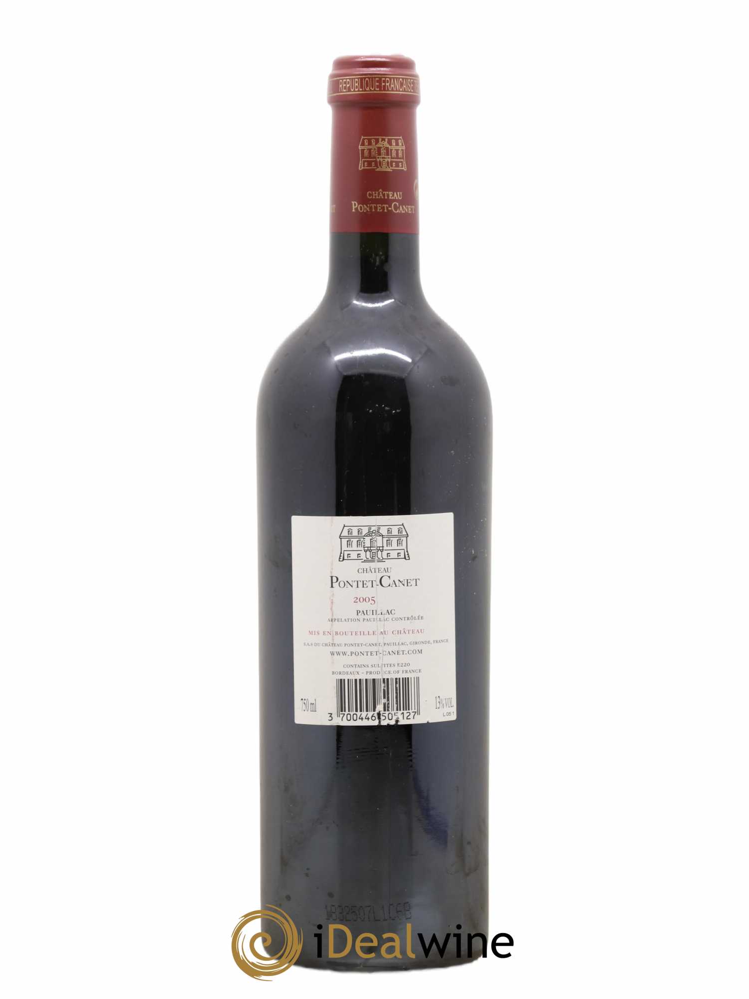 Château Pontet Canet 5ème Grand Cru Classé 2005 - Lot de 1 bouteille - 1